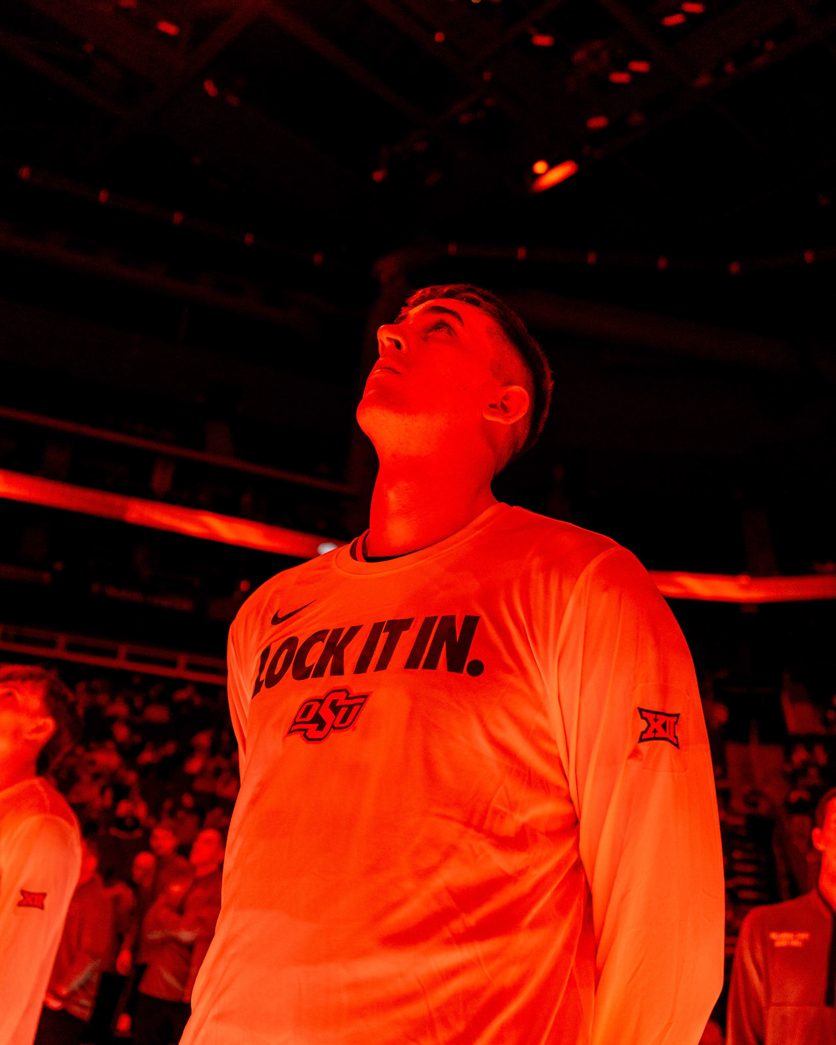 Image Taken at 2026 Phillips 66 Big 12 Men's Basketball Tournament, 11, 03, 2026, T-Mobile Center, Kansas City Missouri. Carson Skidmore/OSU Athletics