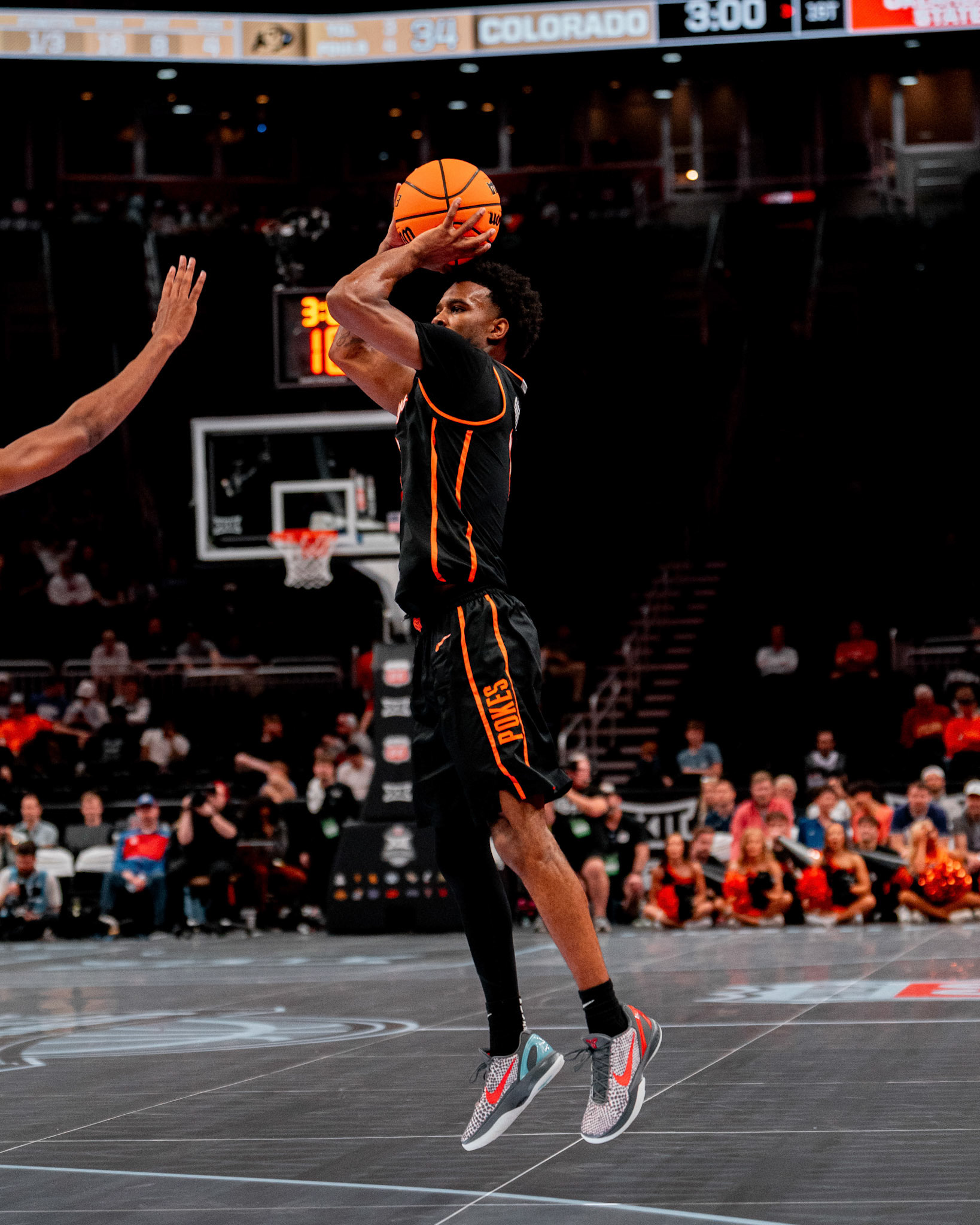 Image Taken at 2026 Phillips 66 Big 12 Men's Basketball Tournament, 11, 03, 2026, T-Mobile Center, Kansas City Missouri. Carson Skidmore/OSU Athletics