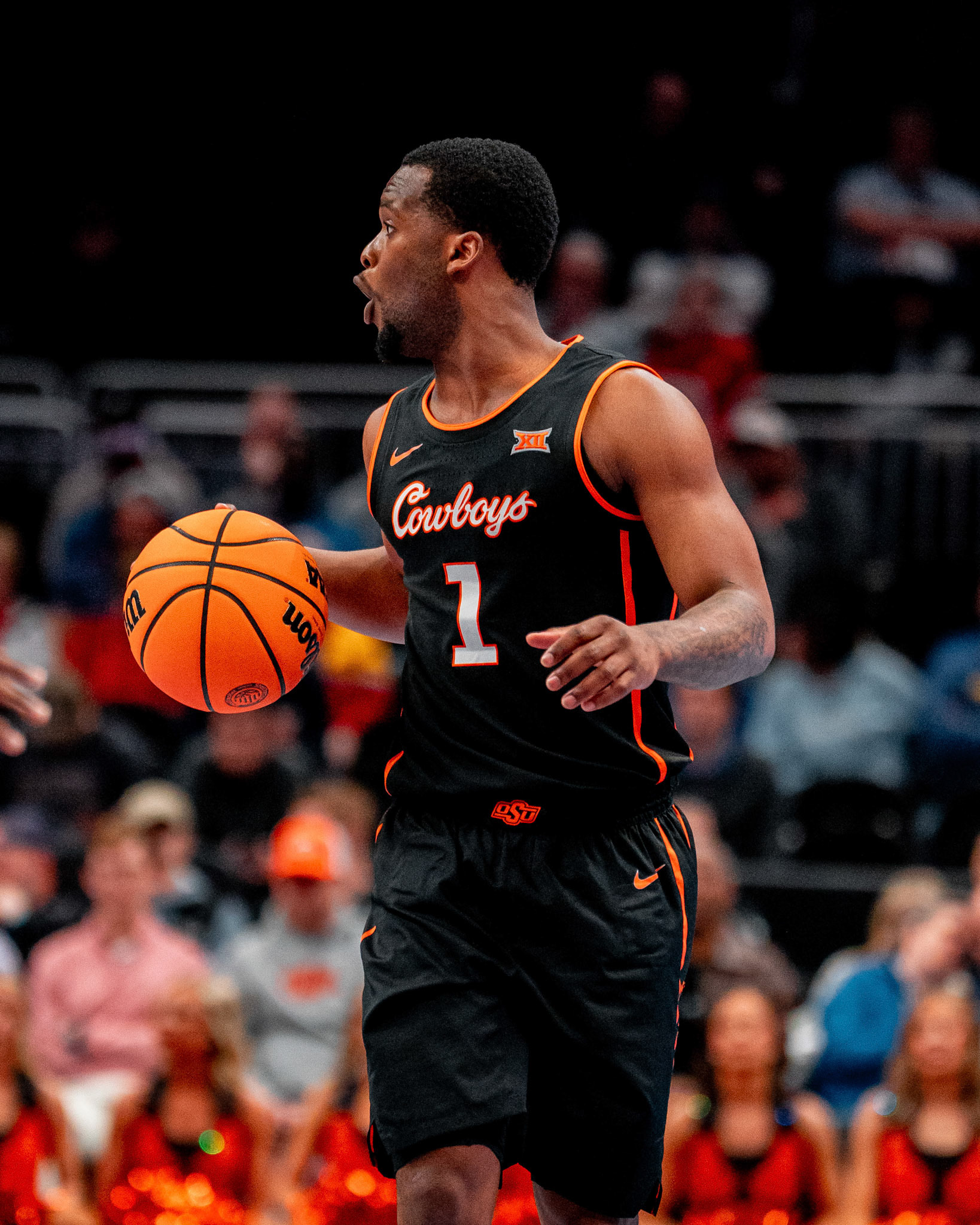 Image Taken at MBB vs TCU (Big 12 Tournamentt, 12, 03, 2026, T-Mobile Center, Kansas City Missouri. Carson Skidmore/OSU Athletics