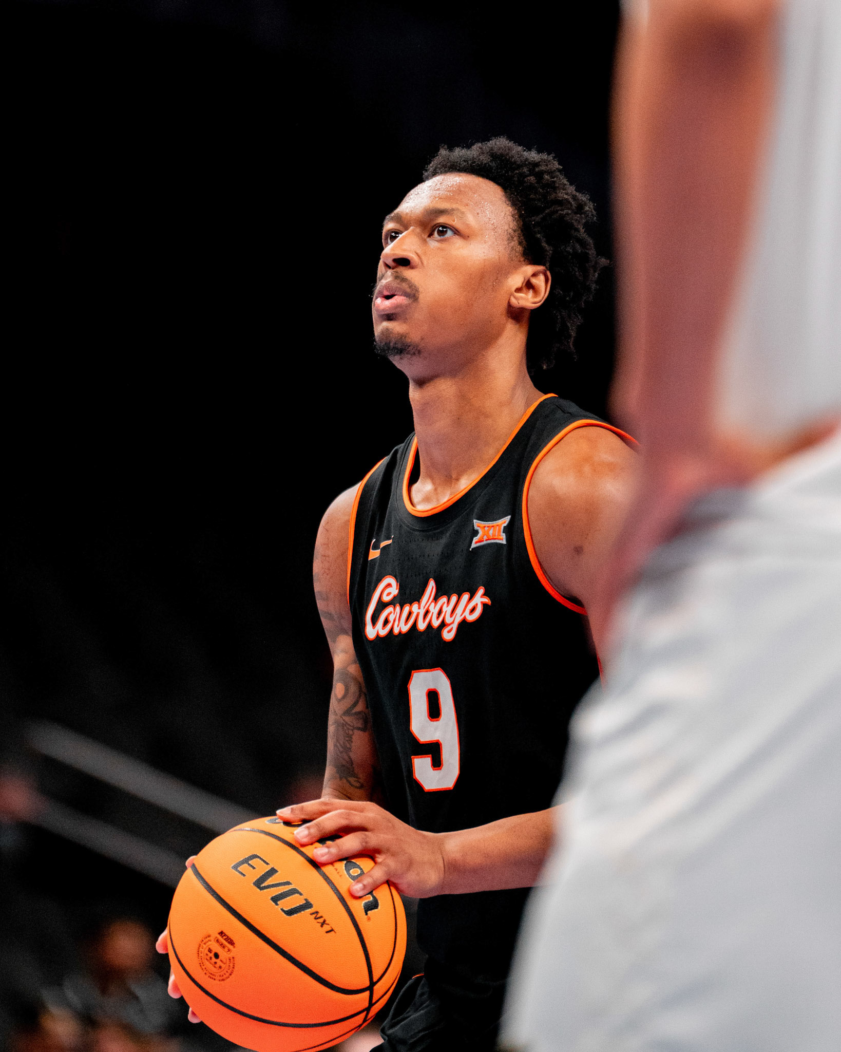 Image Taken at 2026 Phillips 66 Big 12 Men's Basketball Tournament, 11, 03, 2026, T-Mobile Center, Kansas City Missouri. Carson Skidmore/OSU Athletics