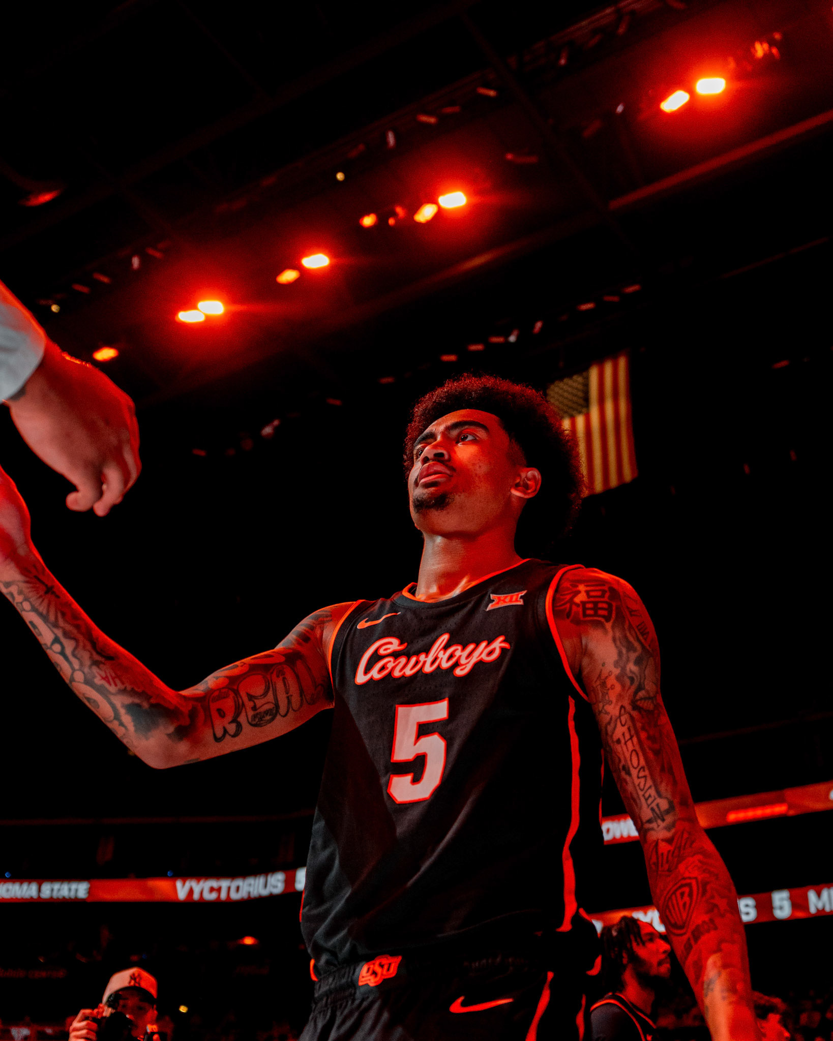 Image Taken at 2026 Phillips 66 Big 12 Men's Basketball Tournament, 11, 03, 2026, T-Mobile Center, Kansas City Missouri. Carson Skidmore/OSU Athletics