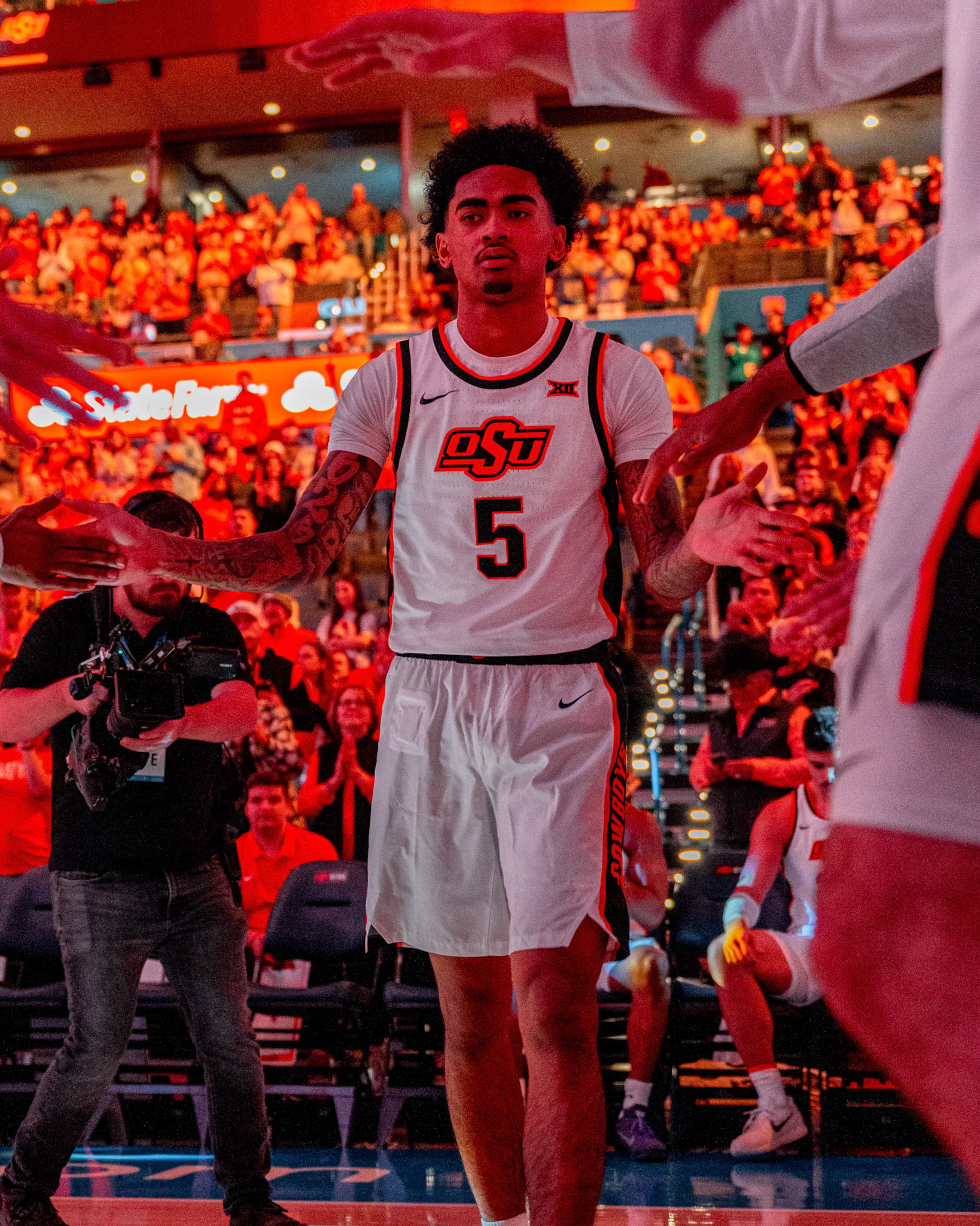 Image Taken at OkState vs Oklahoma, 13, 12, 2025, Paycom Center, Oklahoma City Oklahoma. Carson Skidmore/OSU Athletics