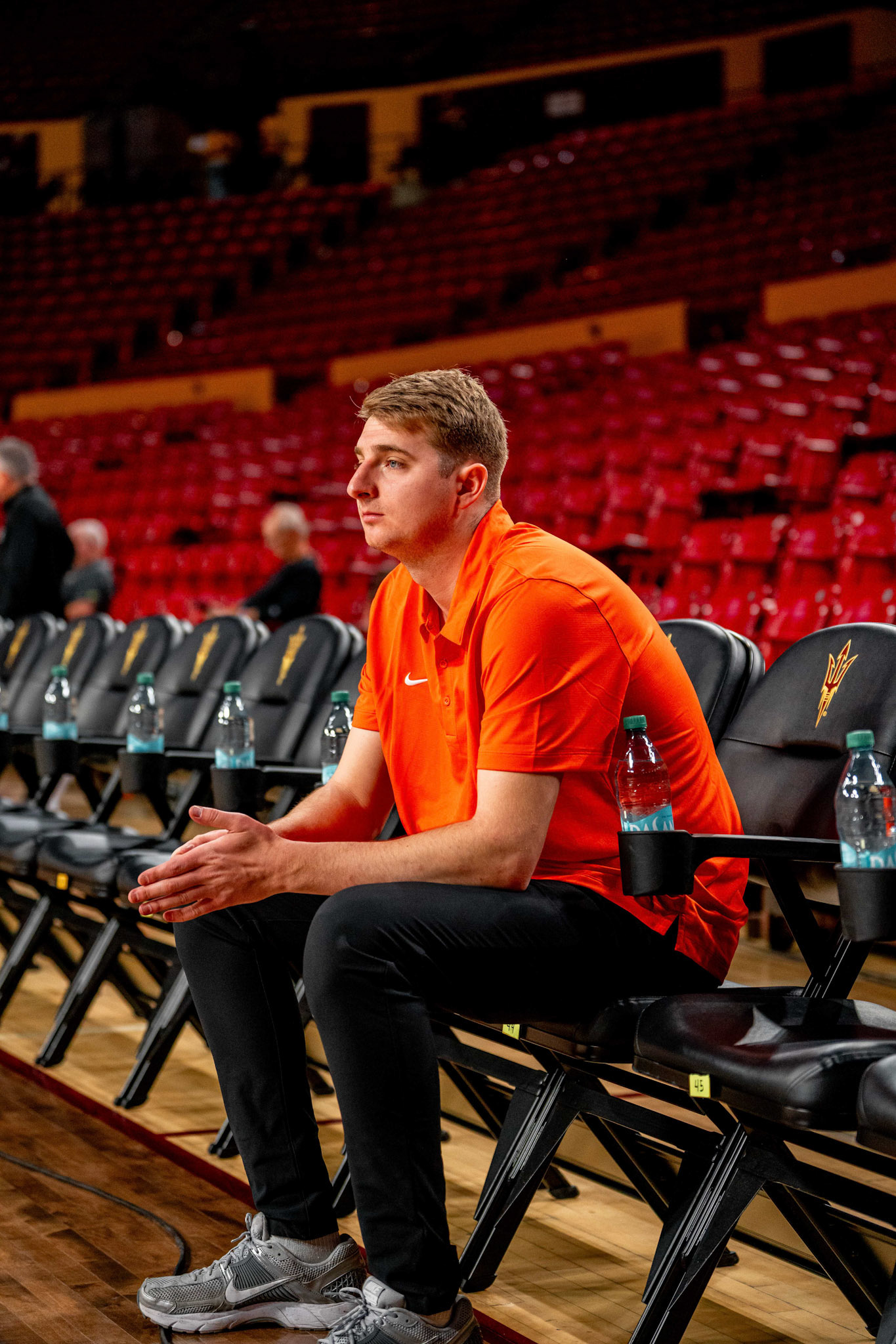 Image Taken at Oklahoma State Mens Basketball at Arizona State University, 10, 02, 2026, Desert Financial Arena, Tempe, Arizona. Carson Skidmore/OSU Athletics