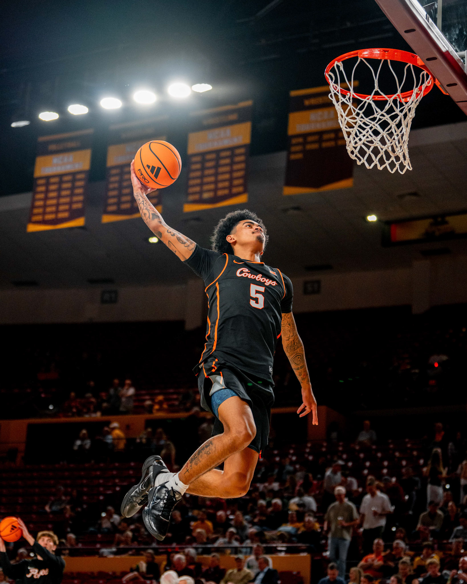 Image Taken at Oklahoma State Mens Basketball at Arizona State University, 10, 02, 2026, Desert Financial Arena, Tempe, Arizona. Carson Skidmore/OSU Athletics