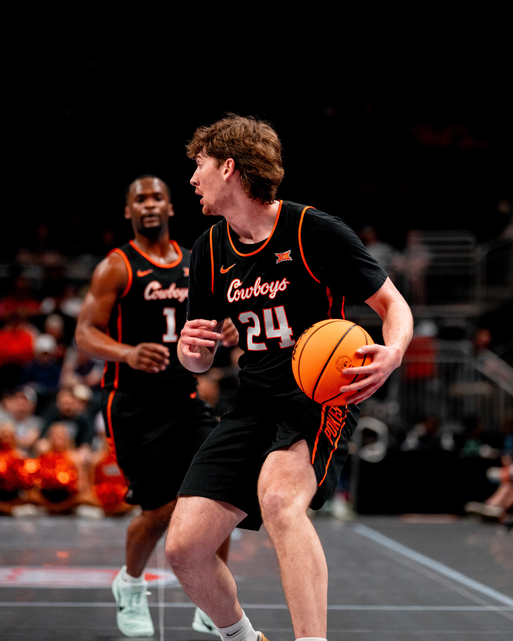 Image Taken at 2026 Phillips 66 Big 12 Men's Basketball Tournament, 11, 03, 2026, T-Mobile Center, Kansas City Missouri. Carson Skidmore/OSU Athletics