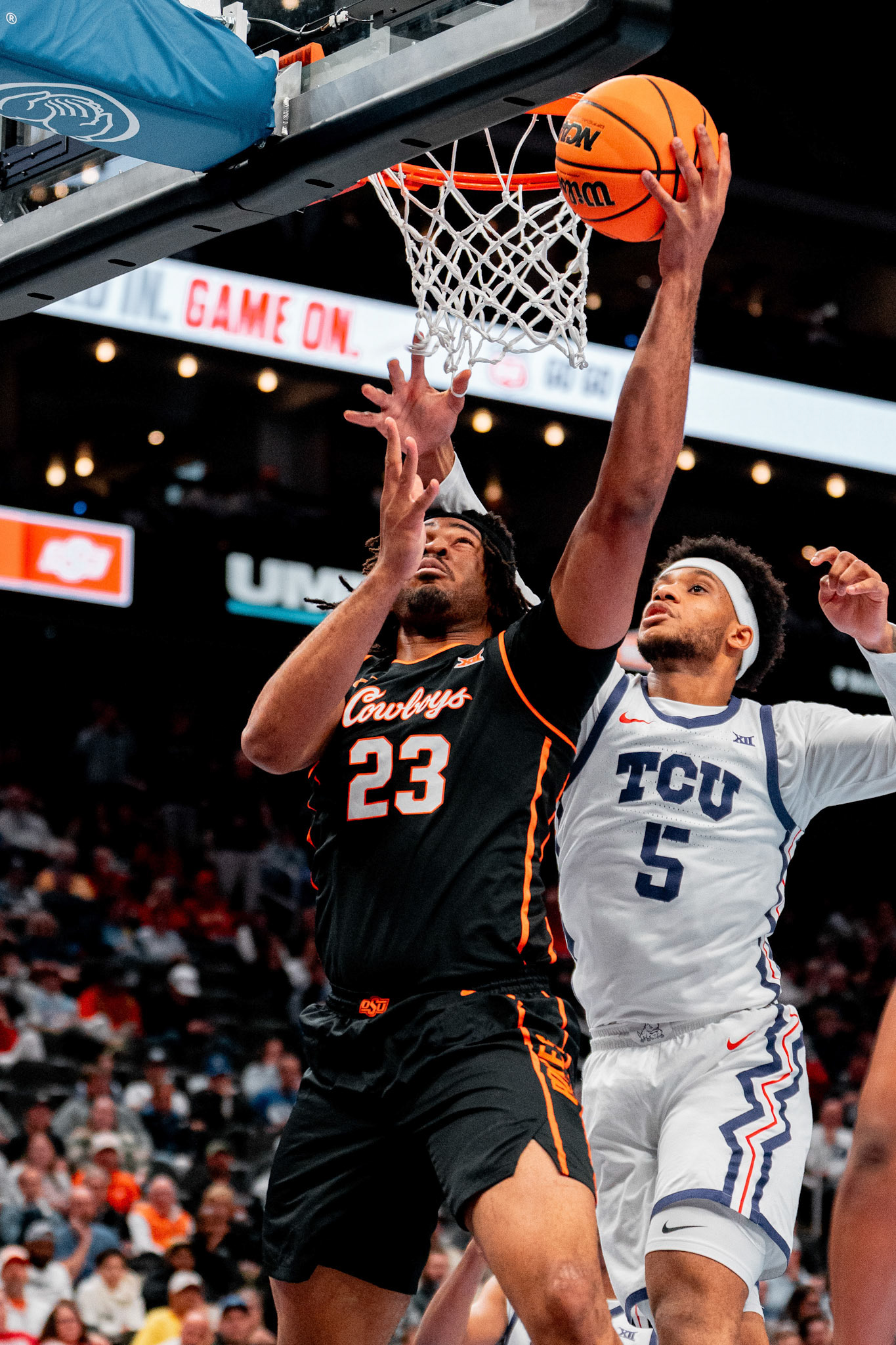 Image Taken at MBB vs TCU (Big 12 Tournamentt, 12, 03, 2026, T-Mobile Center, Kansas City Missouri. Carson Skidmore/OSU Athletics