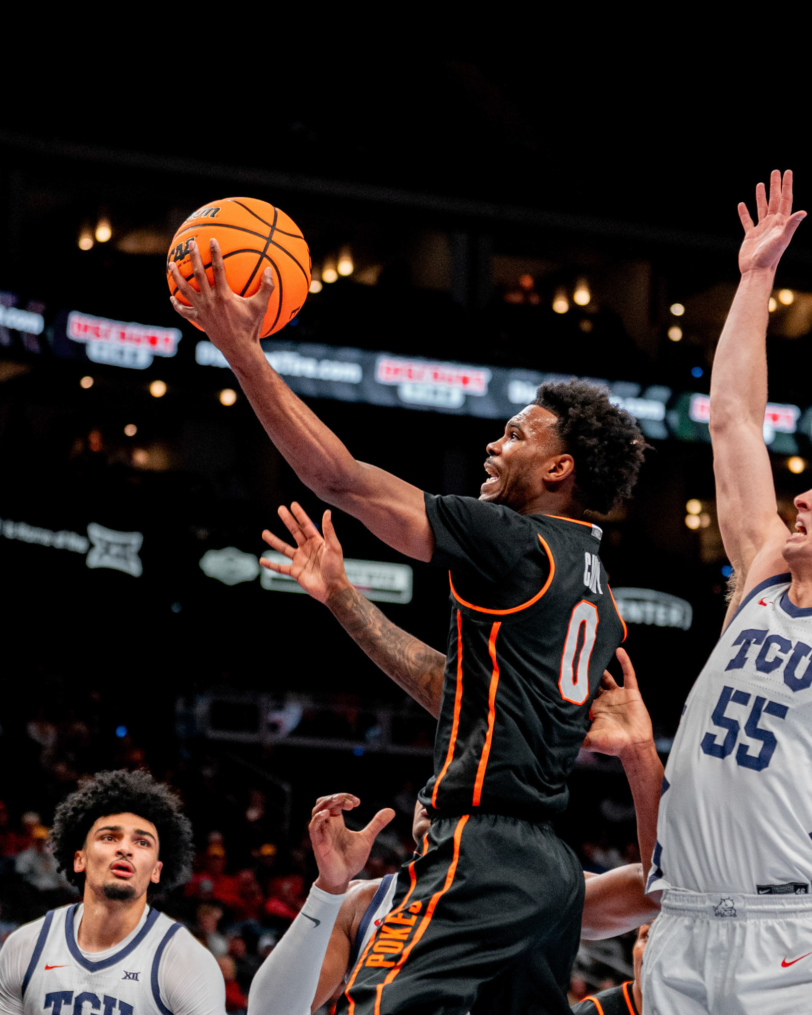 Image Taken at MBB vs TCU (Big 12 Tournamentt, 12, 03, 2026, T-Mobile Center, Kansas City Missouri. Carson Skidmore/OSU Athletics