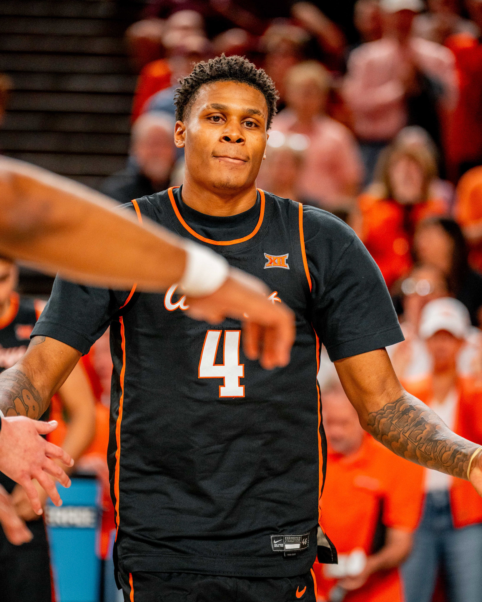 Image Taken at Oklahoma State Mens Basketball at Arizona State University, 10, 02, 2026, Desert Financial Arena, Tempe, Arizona. Carson Skidmore/OSU Athletics