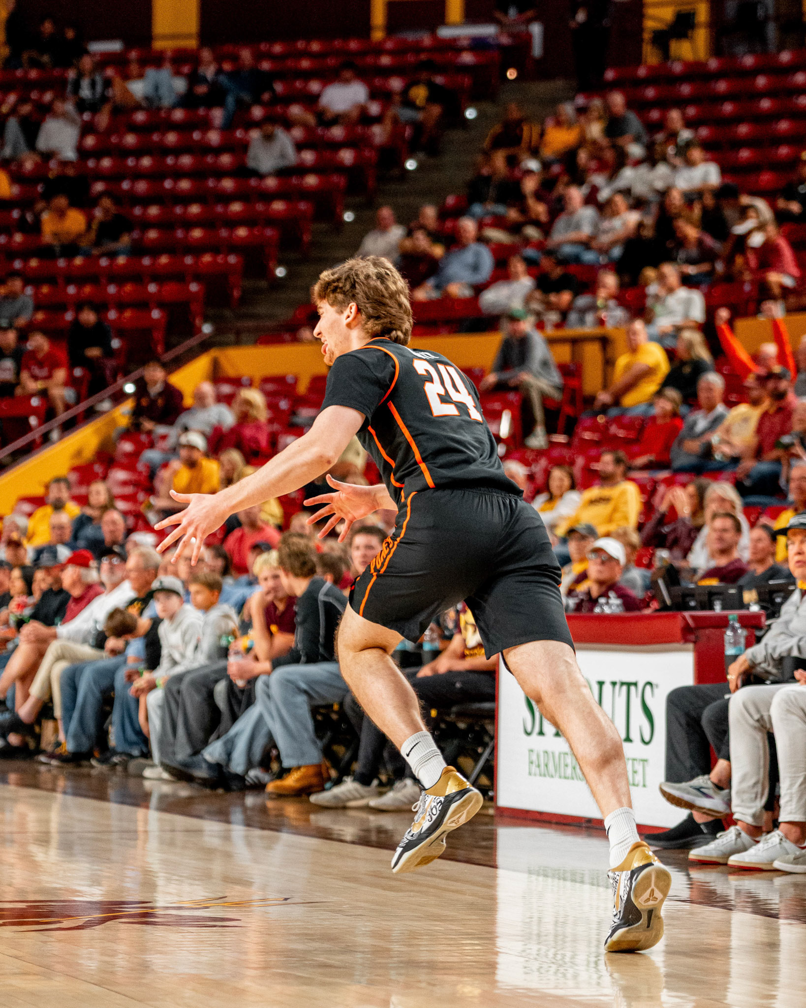 Image Taken at Oklahoma State Mens Basketball at Arizona State University, 10, 02, 2026, Desert Financial Arena, Tempe, Arizona. Carson Skidmore/OSU Athletics