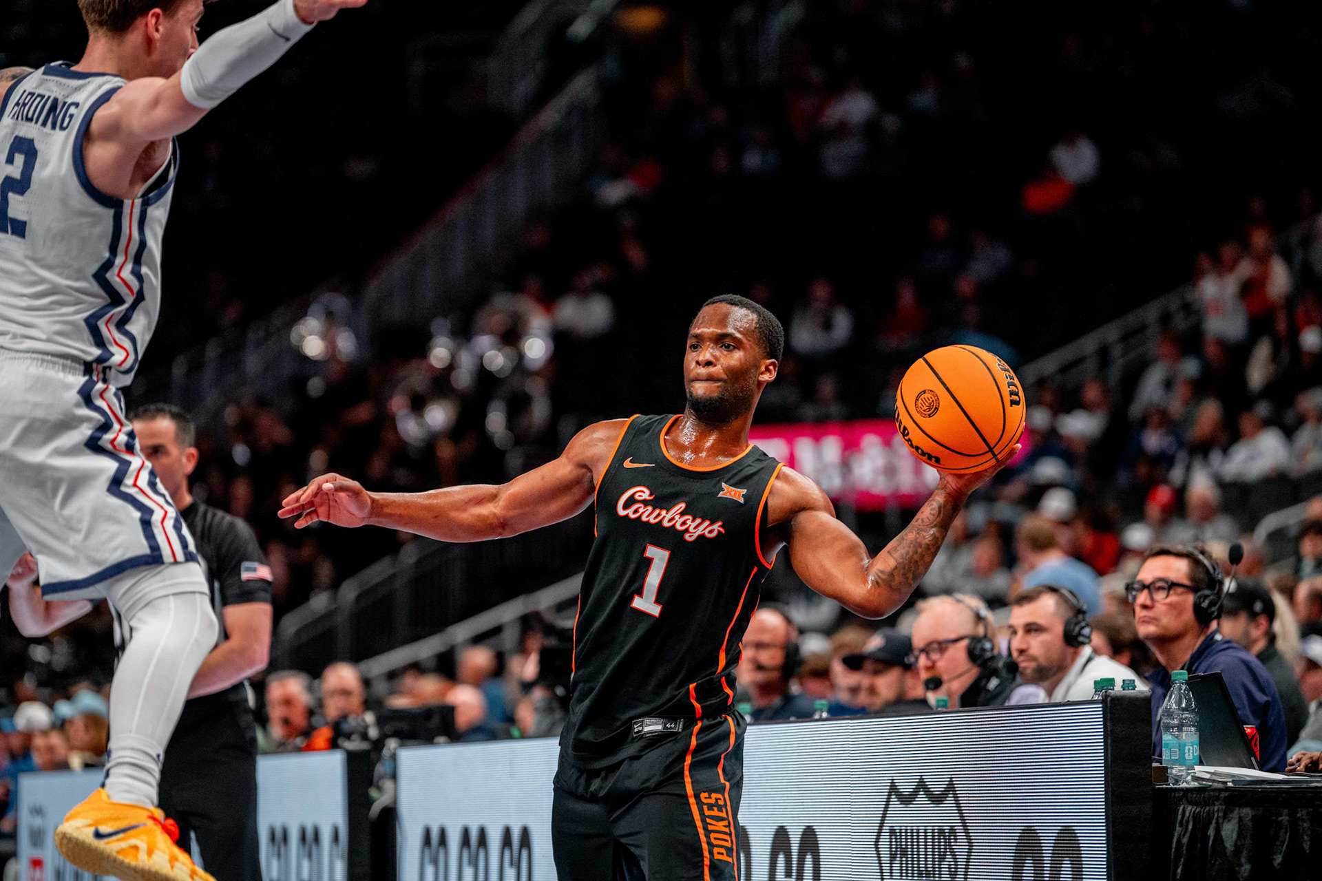Image Taken at MBB vs TCU (Big 12 Tournamentt, 12, 03, 2026, T-Mobile Center, Kansas City Missouri. Carson Skidmore/OSU Athletics