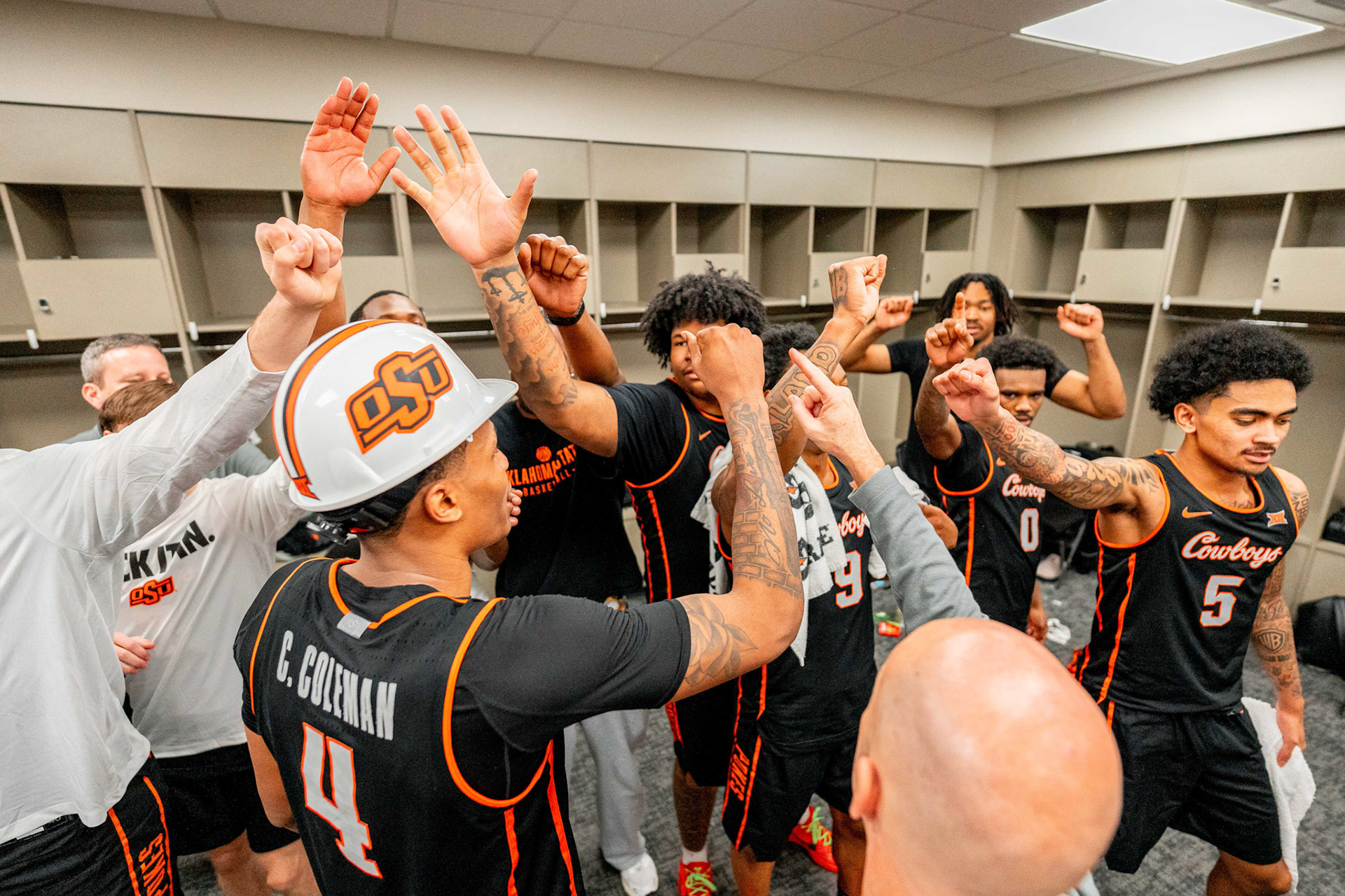 Image Taken at 2026 Phillips 66 Big 12 Men's Basketball Tournament, 11, 03, 2026, T-Mobile Center, Kansas City Missouri. Carson Skidmore/OSU Athletics