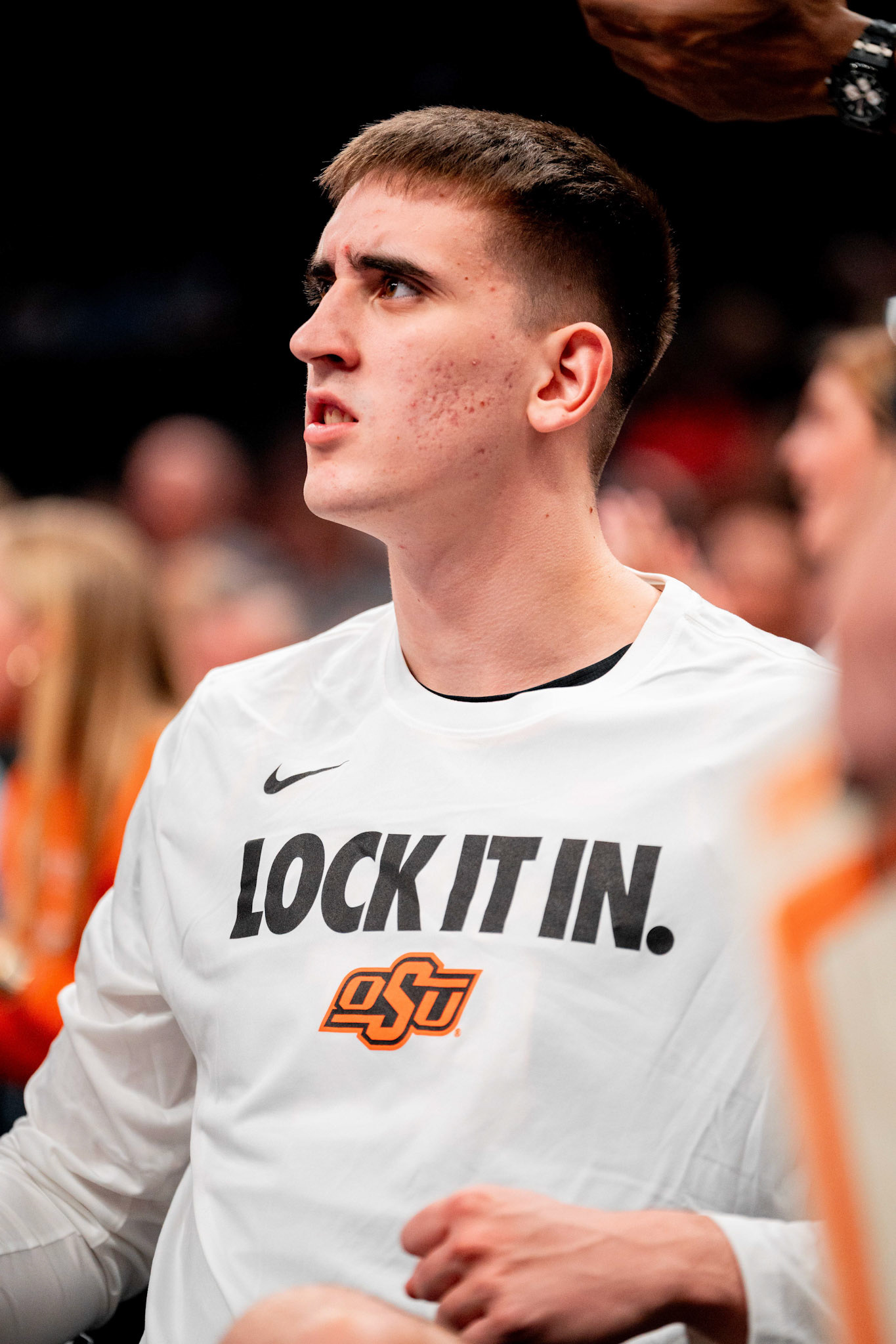 Image Taken at 2026 Phillips 66 Big 12 Men's Basketball Tournament, 11, 03, 2026, T-Mobile Center, Kansas City Missouri. Carson Skidmore/OSU Athletics