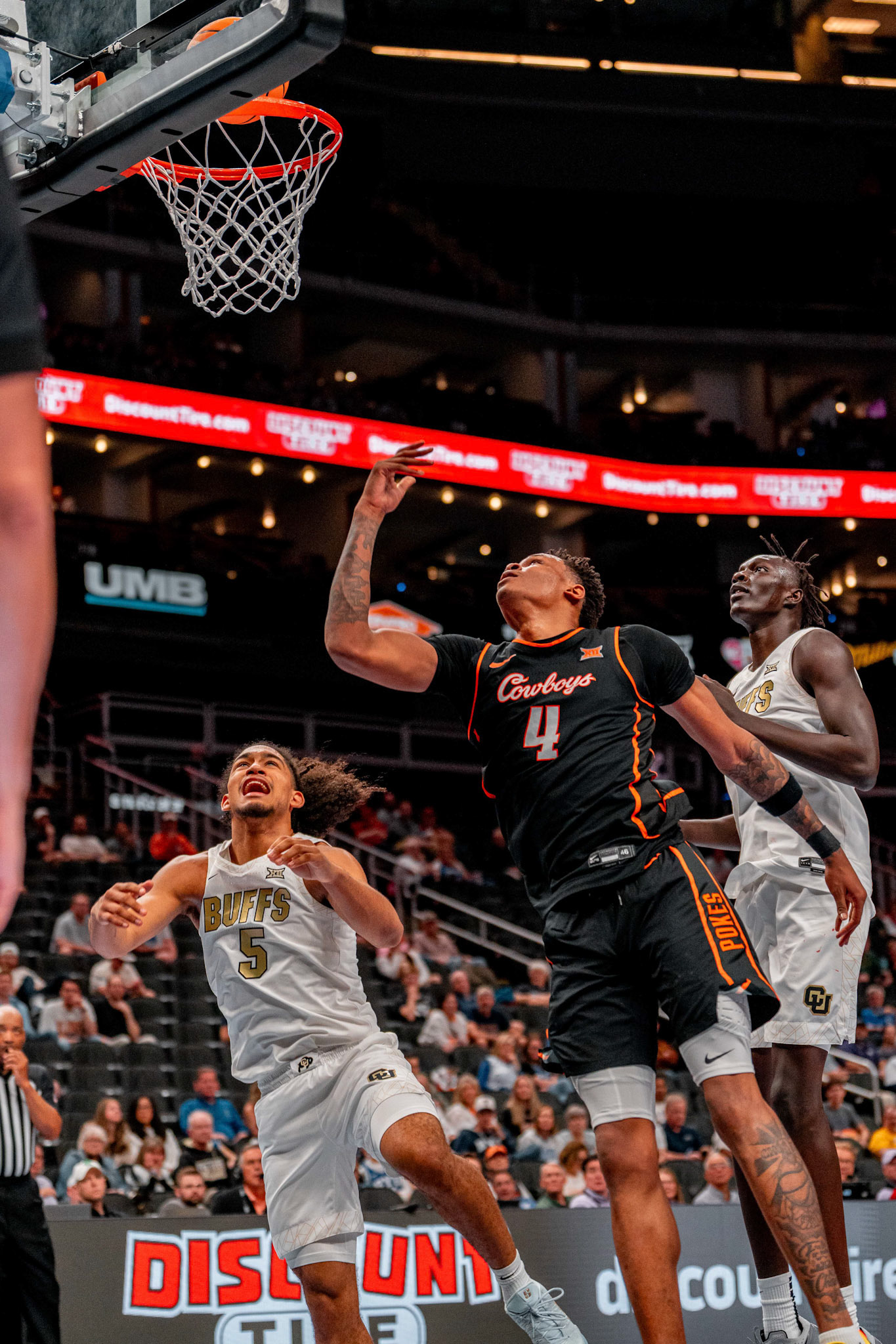 Image Taken at 2026 Phillips 66 Big 12 Men's Basketball Tournament, 11, 03, 2026, T-Mobile Center, Kansas City Missouri. Carson Skidmore/OSU Athletics