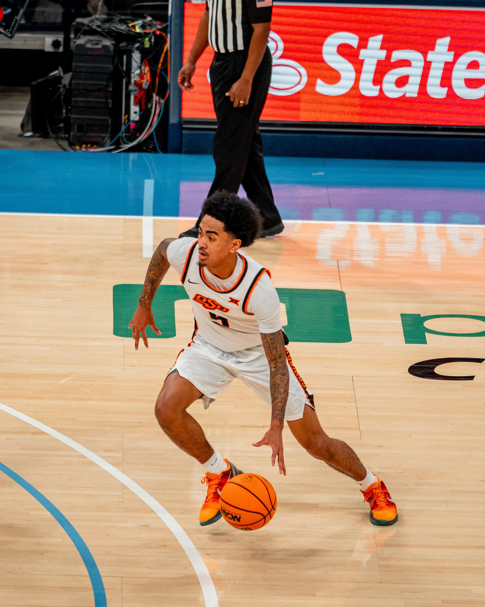 Image Taken at OkState vs Oklahoma, 13, 12, 2025, Paycom Center, Oklahoma City Oklahoma. Carson Skidmore/OSU Athletics