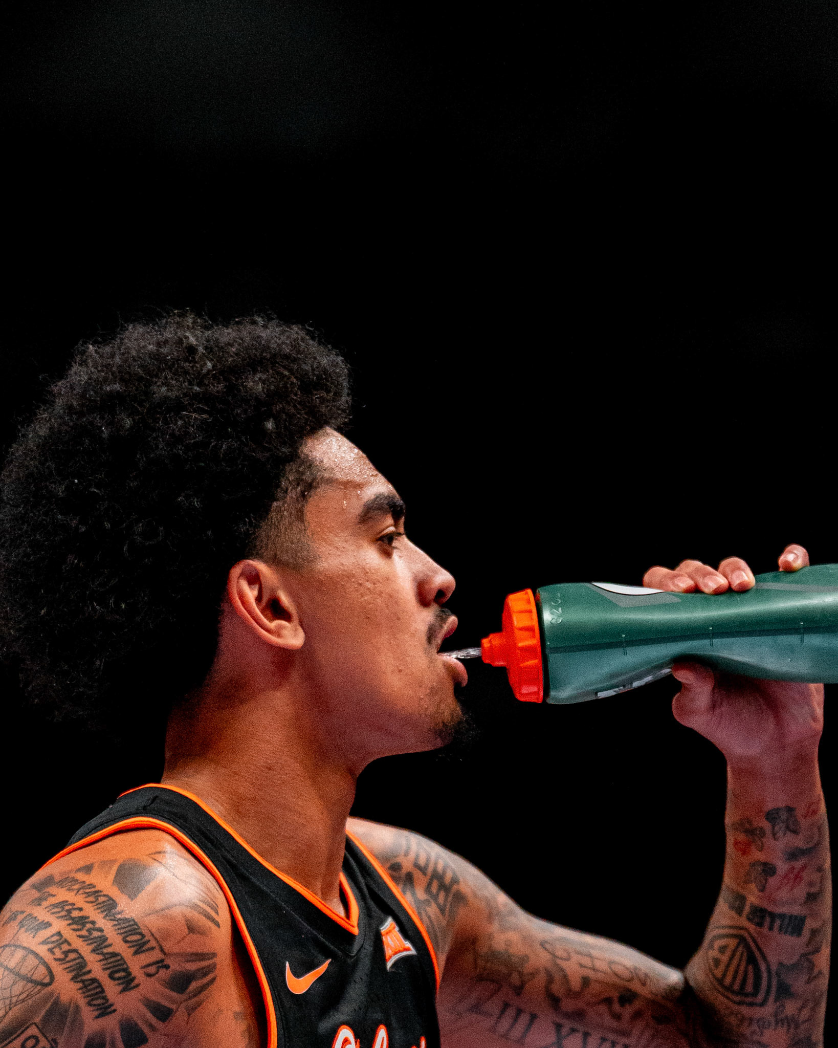 Image Taken at 2026 Phillips 66 Big 12 Men's Basketball Tournament, 11, 03, 2026, T-Mobile Center, Kansas City Missouri. Carson Skidmore/OSU Athletics