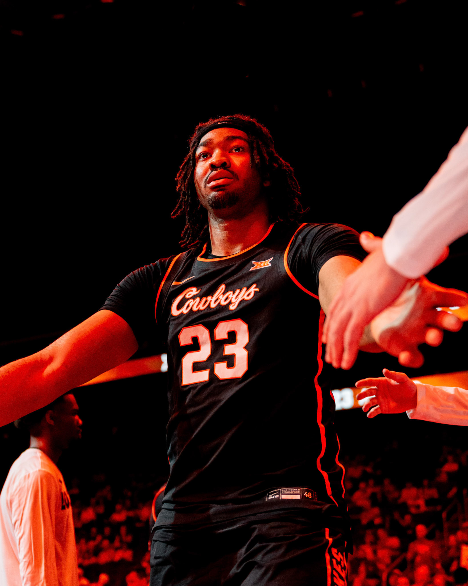 Image Taken at 2026 Phillips 66 Big 12 Men's Basketball Tournament, 11, 03, 2026, T-Mobile Center, Kansas City Missouri. Carson Skidmore/OSU Athletics