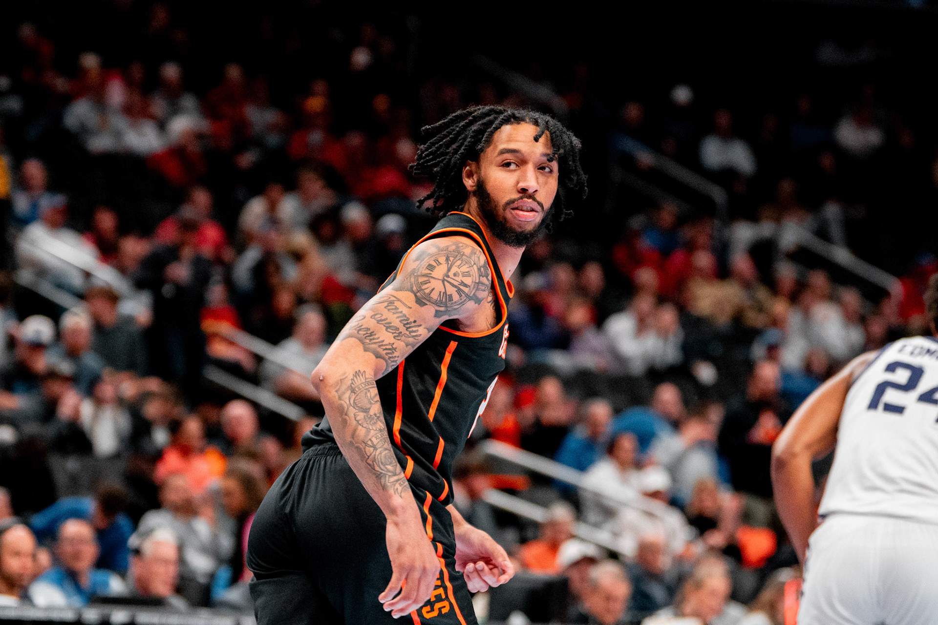 Image Taken at MBB vs TCU (Big 12 Tournamentt, 12, 03, 2026, T-Mobile Center, Kansas City Missouri. Carson Skidmore/OSU Athletics