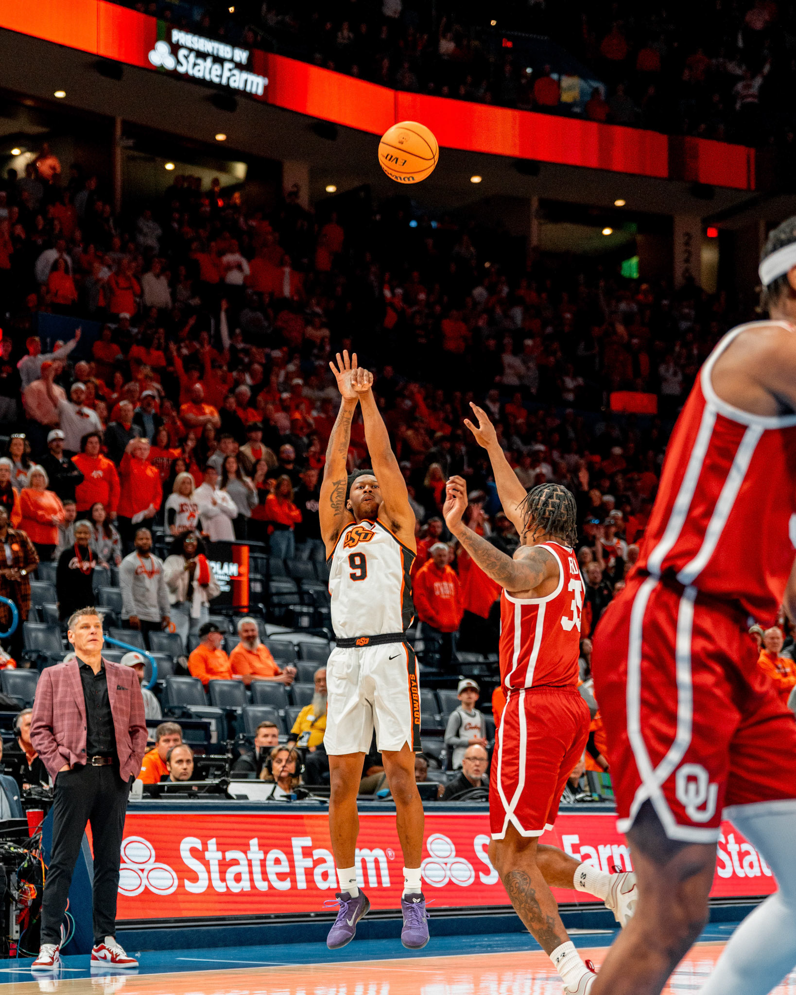 Image Taken at OkState vs Oklahoma, 13, 12, 2025, Paycom Center, Oklahoma City Oklahoma. Carson Skidmore/OSU Athletics