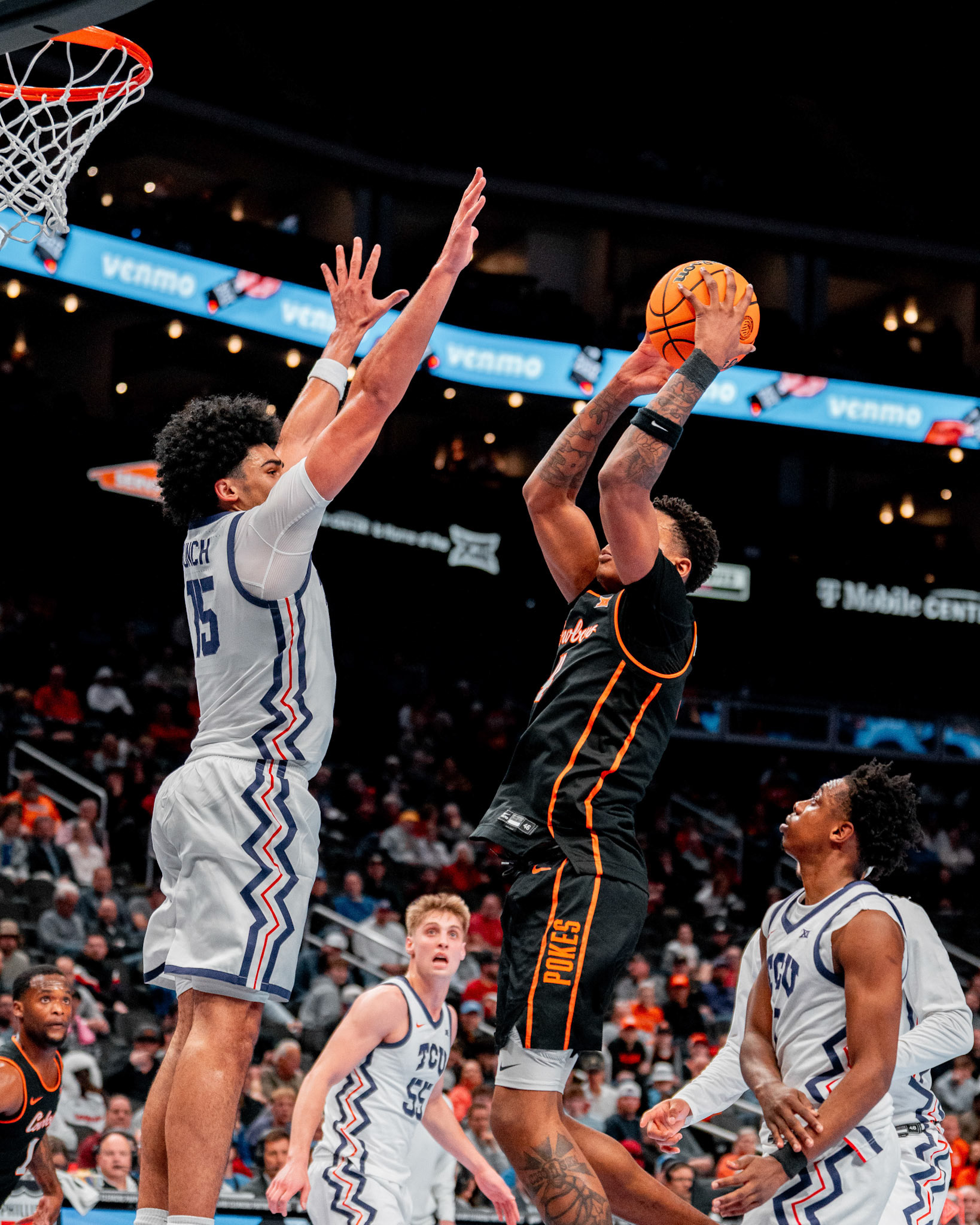 Image Taken at MBB vs TCU (Big 12 Tournamentt, 12, 03, 2026, T-Mobile Center, Kansas City Missouri. Carson Skidmore/OSU Athletics