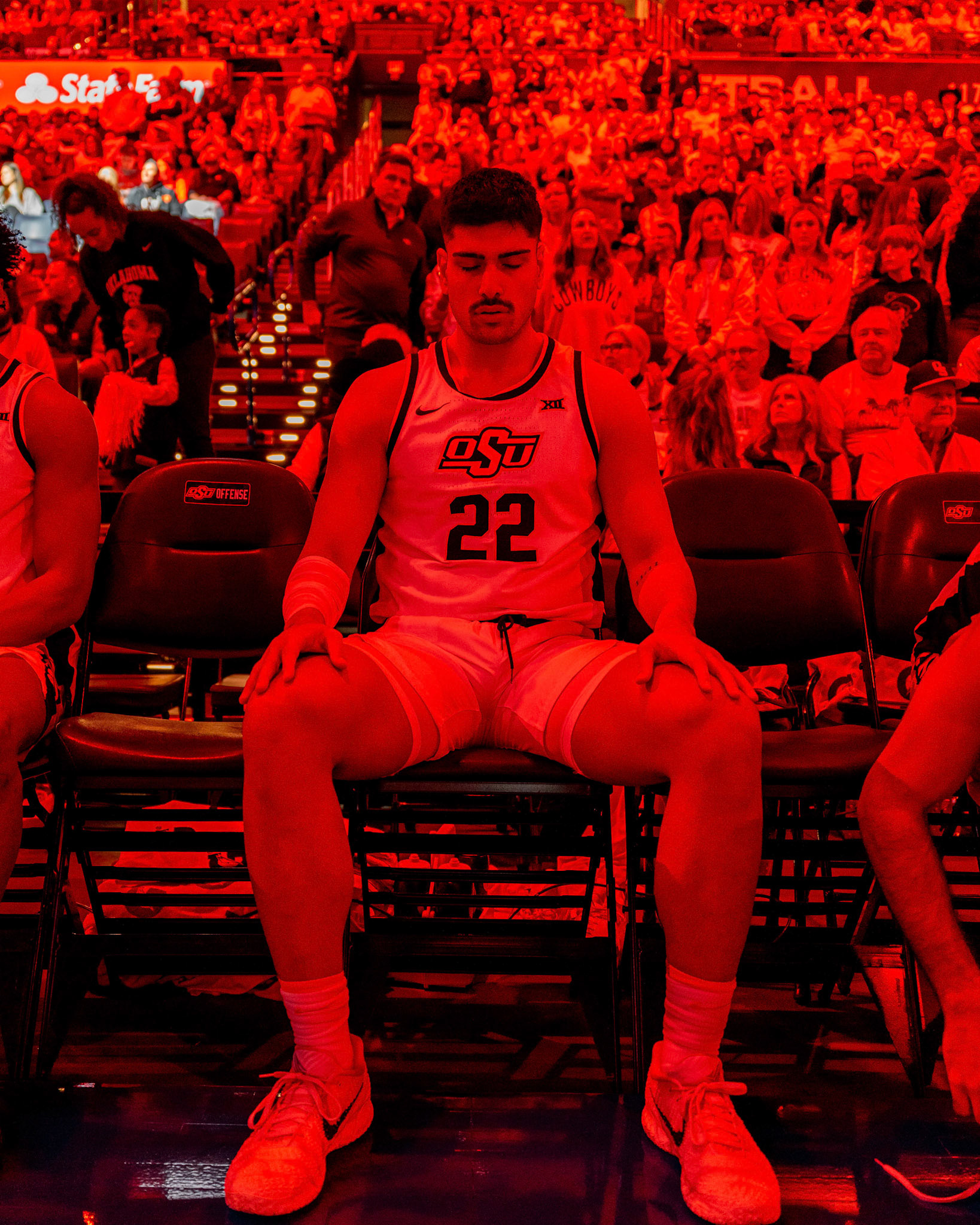 Image Taken at OkState vs Oklahoma, 13, 12, 2025, Paycom Center, Oklahoma City Oklahoma. Carson Skidmore/OSU Athletics