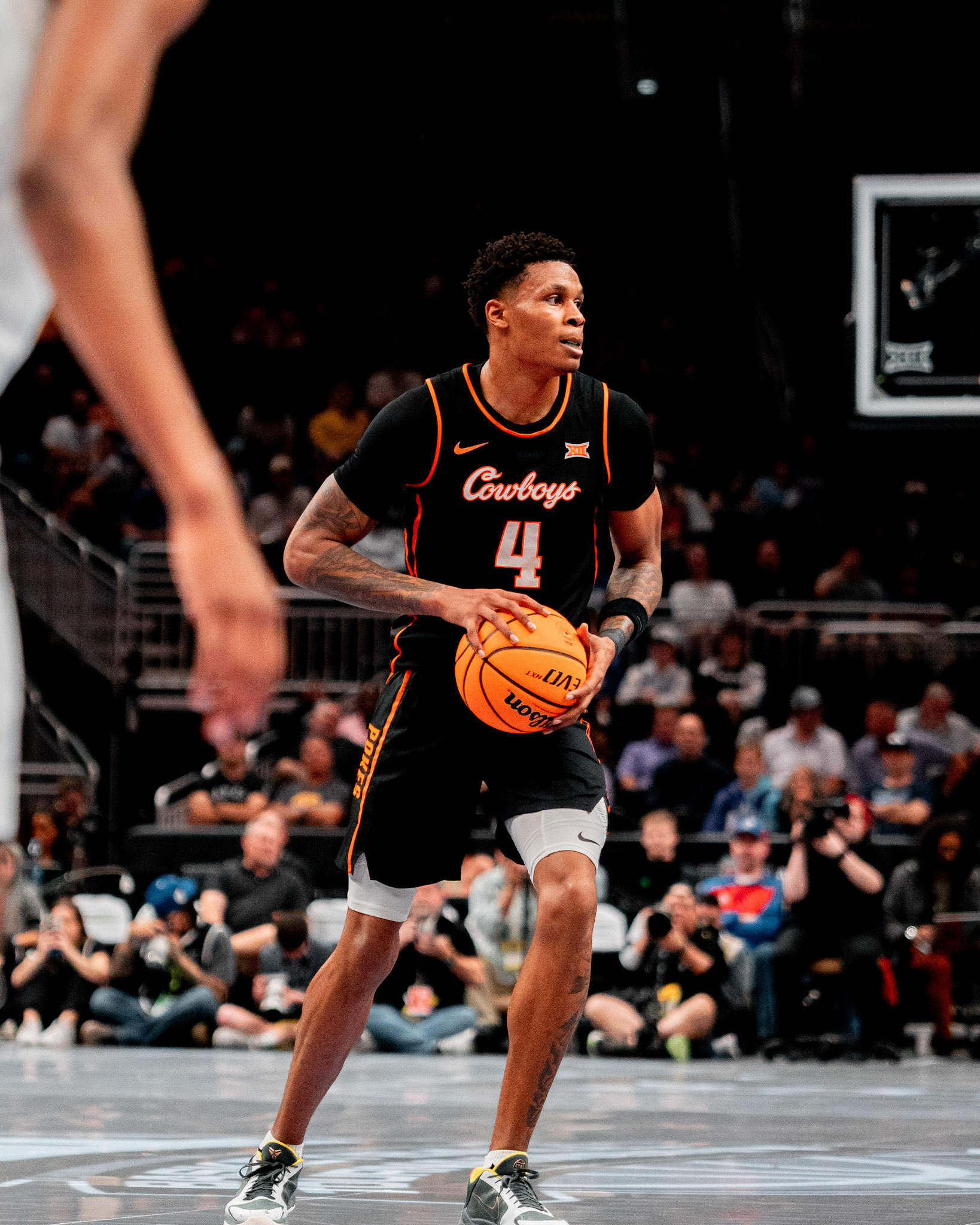 Image Taken at 2026 Phillips 66 Big 12 Men's Basketball Tournament, 11, 03, 2026, T-Mobile Center, Kansas City Missouri. Carson Skidmore/OSU Athletics