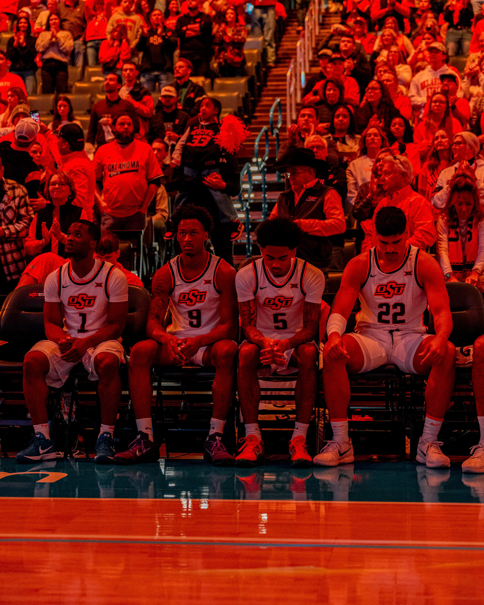 Image Taken at OkState vs Oklahoma, 13, 12, 2025, Paycom Center, Oklahoma City Oklahoma. Carson Skidmore/OSU Athletics