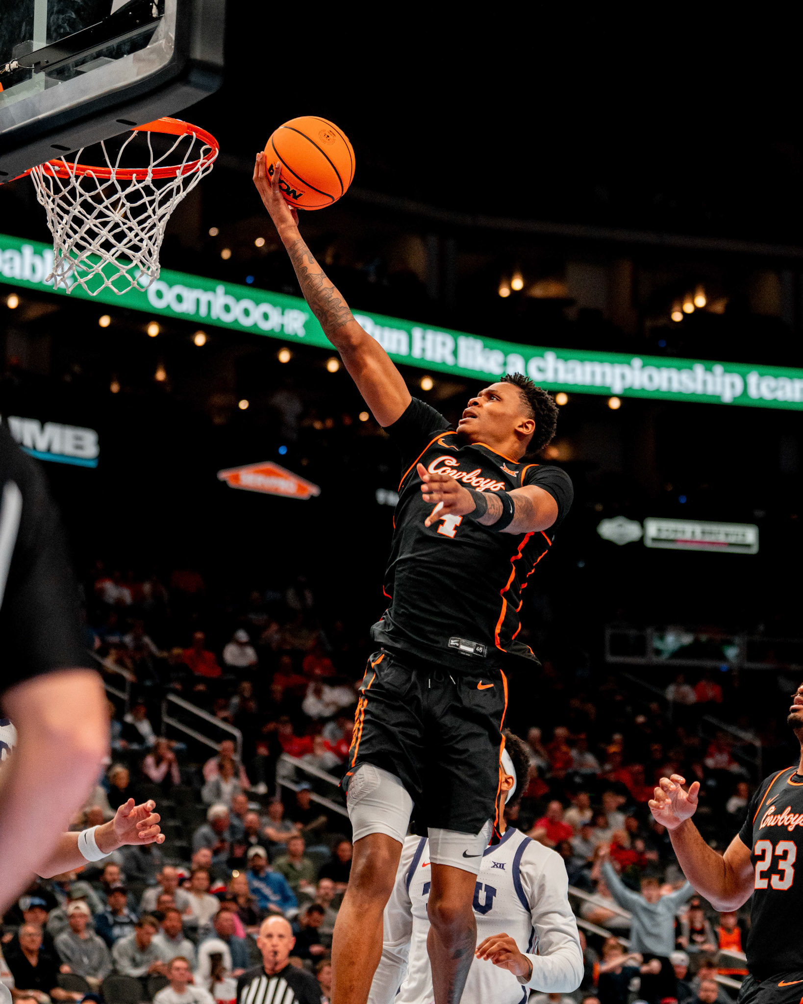 Image Taken at MBB vs TCU (Big 12 Tournamentt, 12, 03, 2026, T-Mobile Center, Kansas City Missouri. Carson Skidmore/OSU Athletics