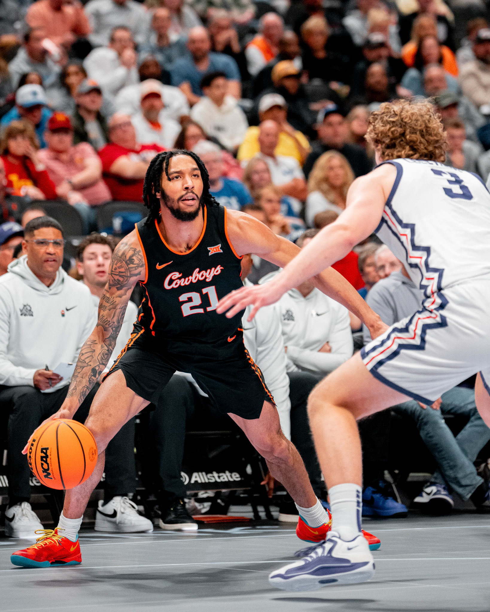 Image Taken at MBB vs TCU (Big 12 Tournamentt, 12, 03, 2026, T-Mobile Center, Kansas City Missouri. Carson Skidmore/OSU Athletics