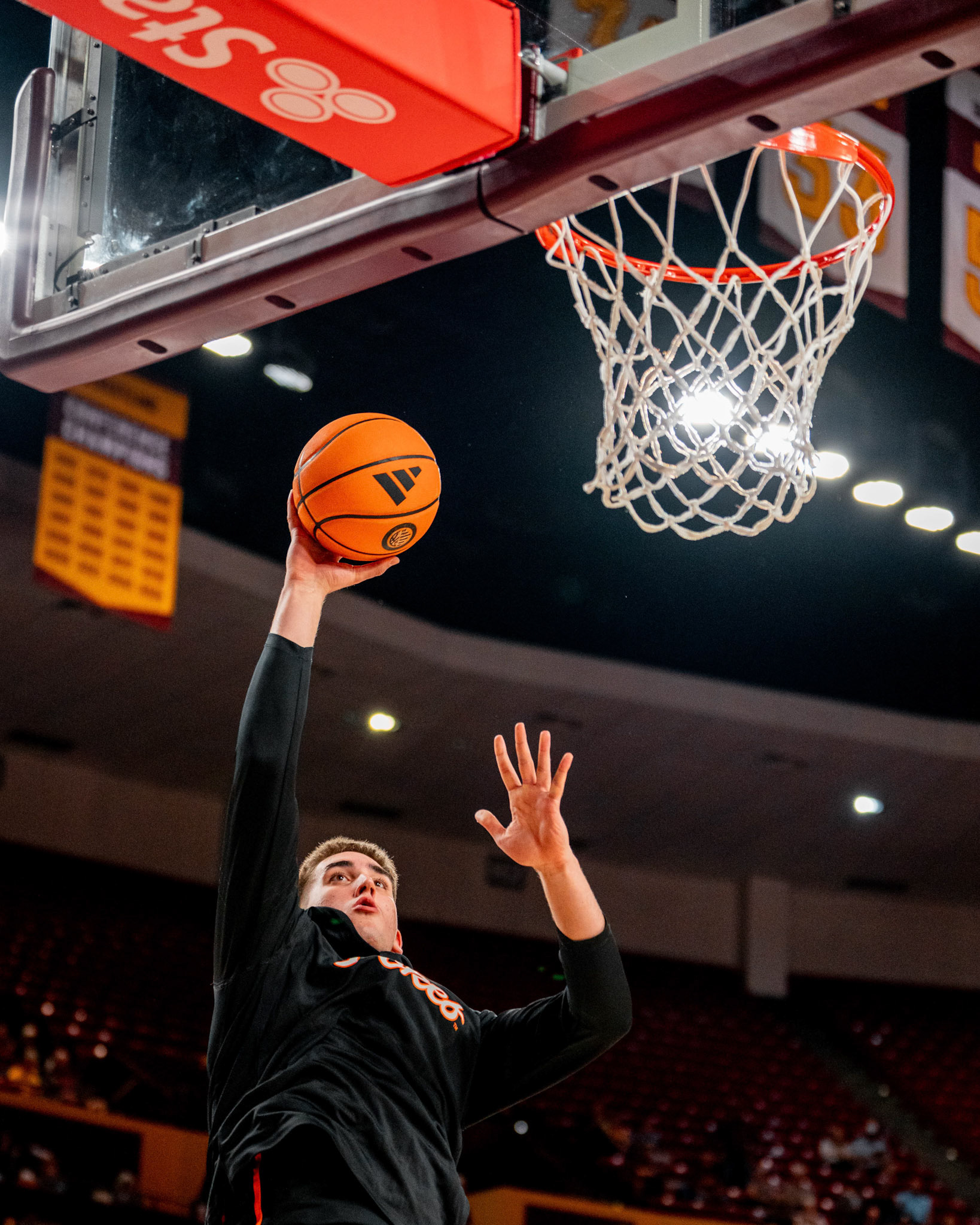 Image Taken at Oklahoma State Mens Basketball at Arizona State University, 10, 02, 2026, Desert Financial Arena, Tempe, Arizona. Carson Skidmore/OSU Athletics
