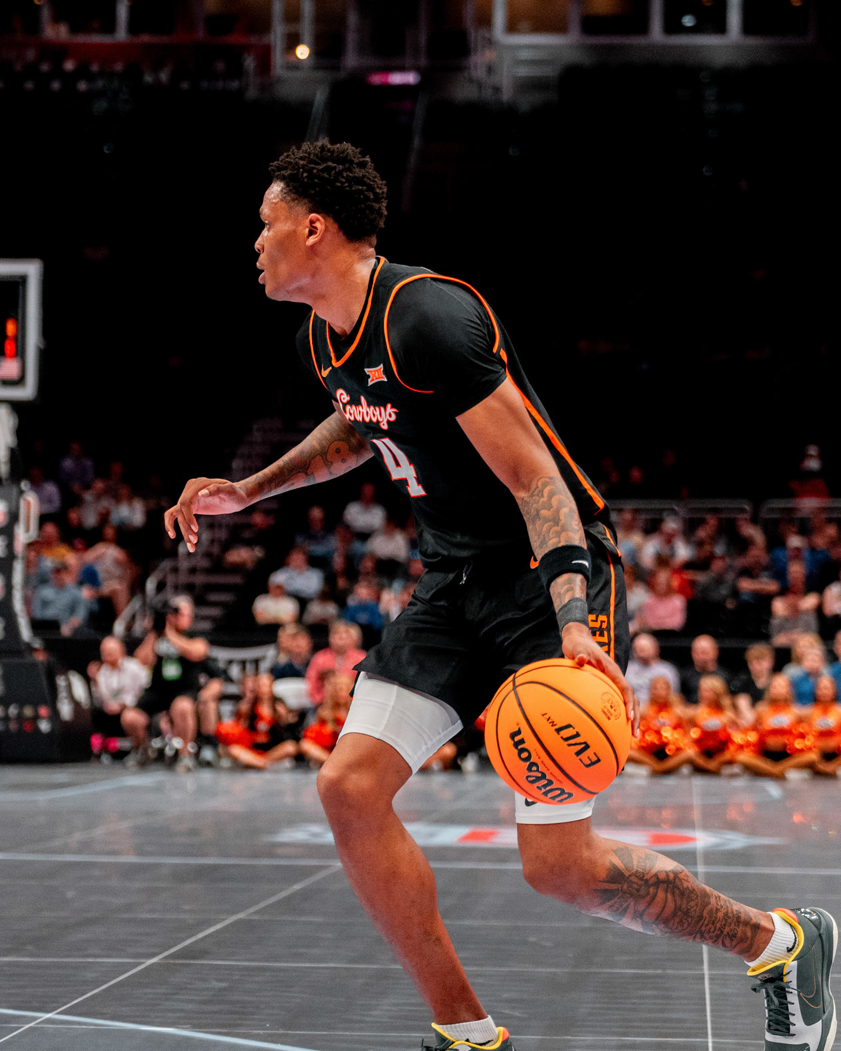 Image Taken at 2026 Phillips 66 Big 12 Men's Basketball Tournament, 11, 03, 2026, T-Mobile Center, Kansas City Missouri. Carson Skidmore/OSU Athletics