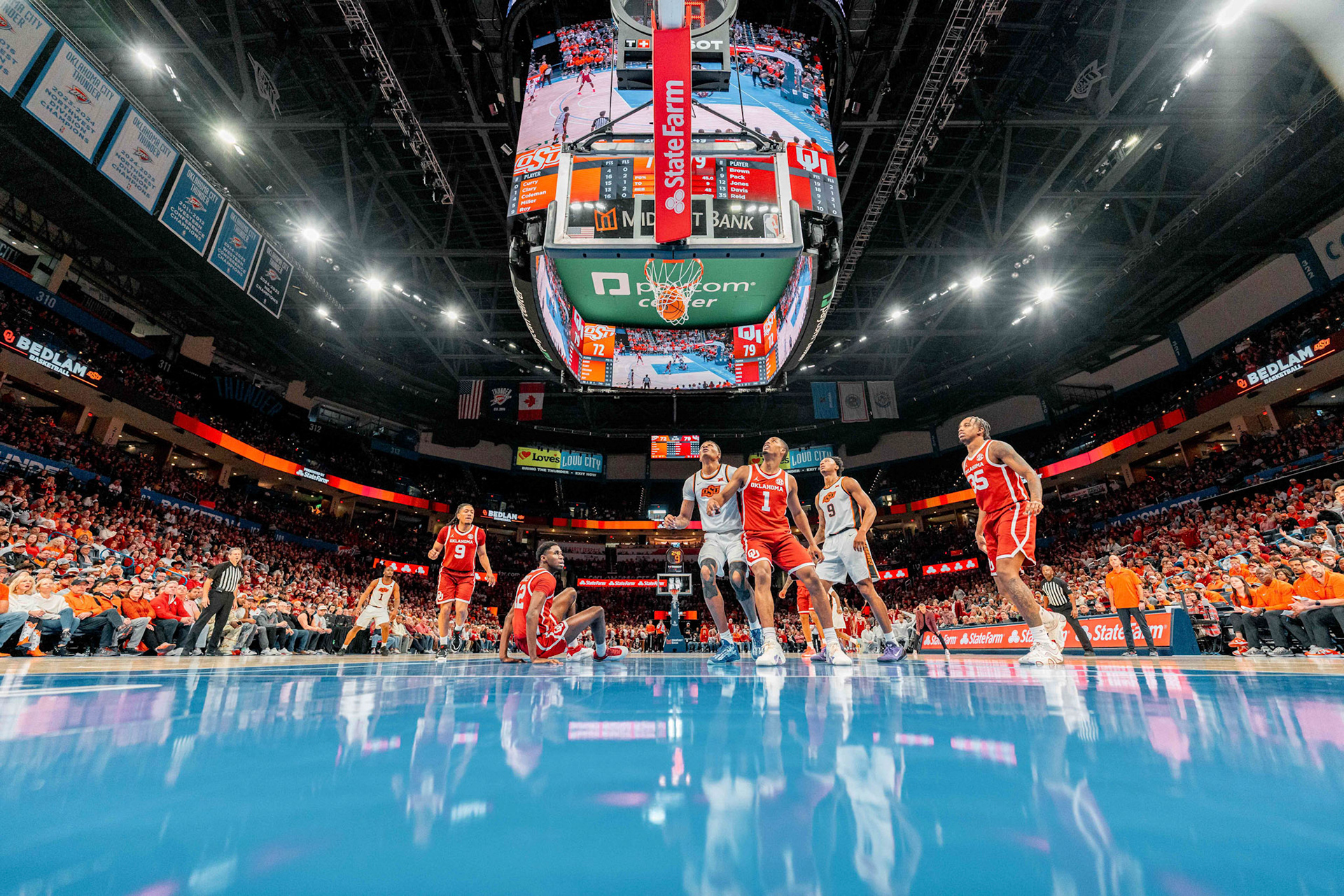 Image Taken at OkState vs Oklahoma, 13, 12, 2025, Paycom Center, Oklahoma City Oklahoma. Carson Skidmore/OSU Athletics