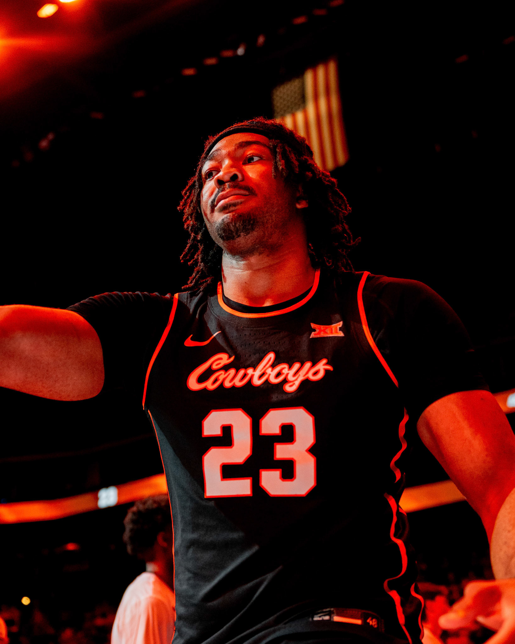 Image Taken at 2026 Phillips 66 Big 12 Men's Basketball Tournament, 11, 03, 2026, T-Mobile Center, Kansas City Missouri. Carson Skidmore/OSU Athletics