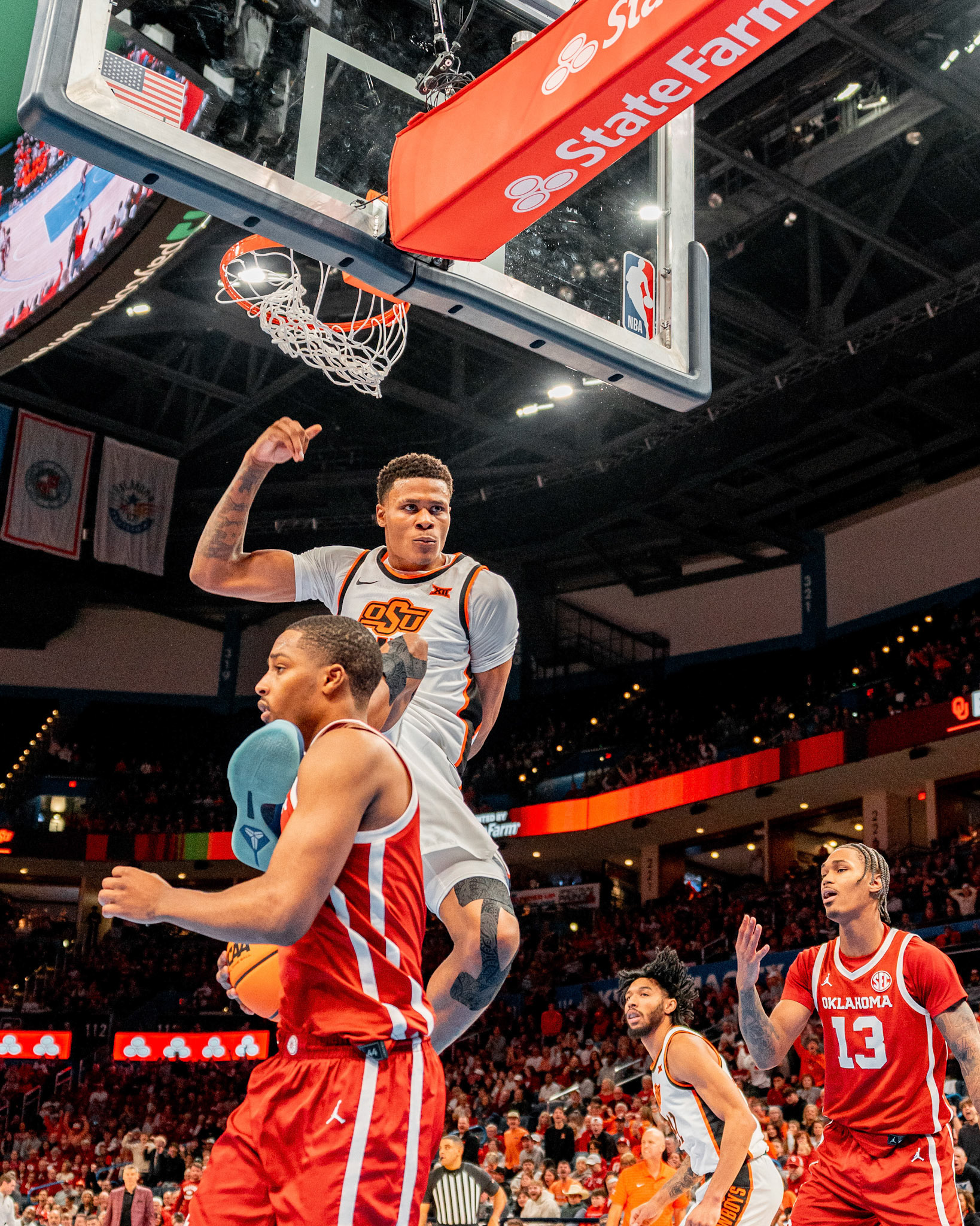 Image Taken at OkState vs Oklahoma, 13, 12, 2025, Paycom Center, Oklahoma City Oklahoma. Carson Skidmore/OSU Athletics