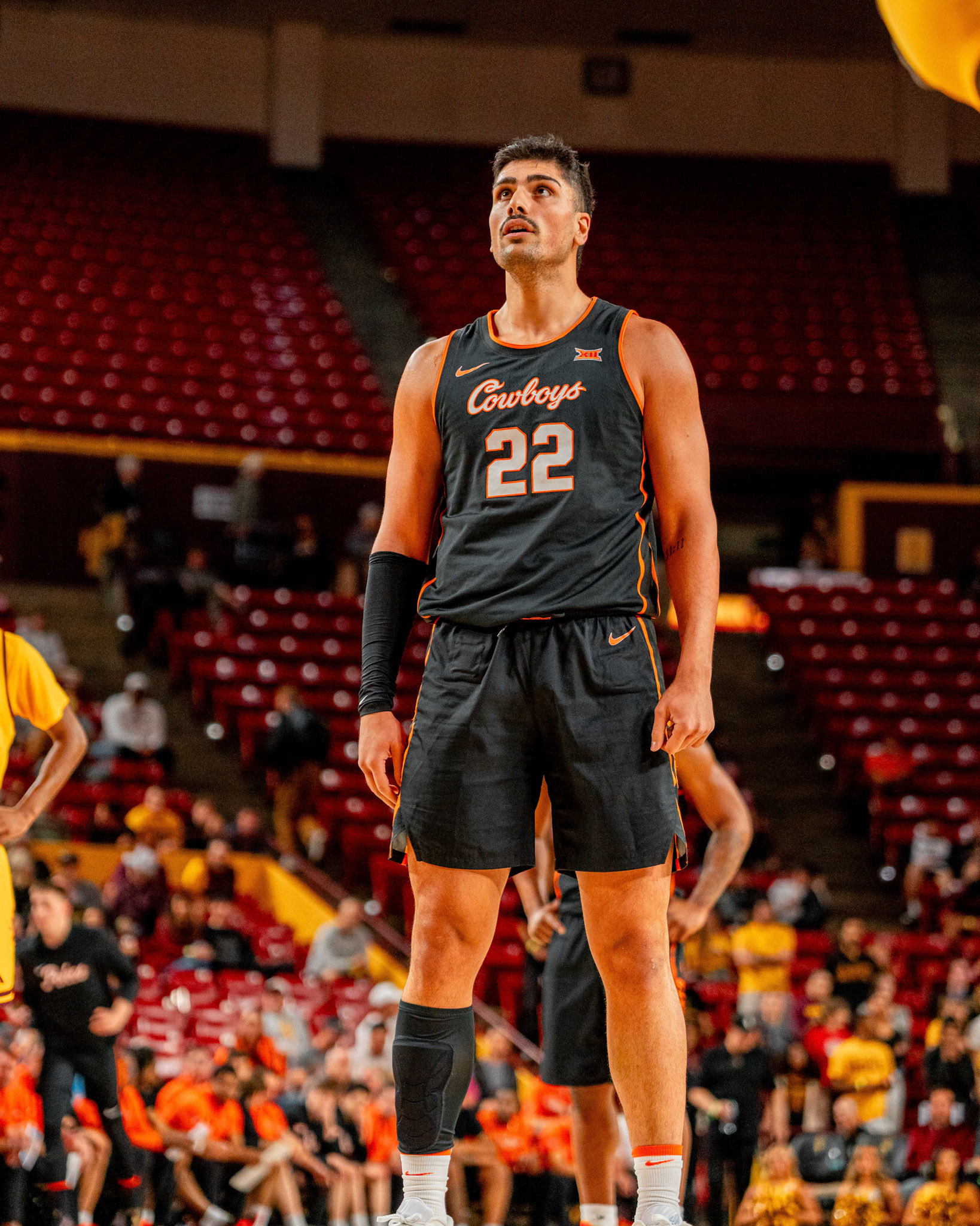 Image Taken at Oklahoma State Mens Basketball at Arizona State University, 10, 02, 2026, Desert Financial Arena, Tempe, Arizona. Carson Skidmore/OSU Athletics