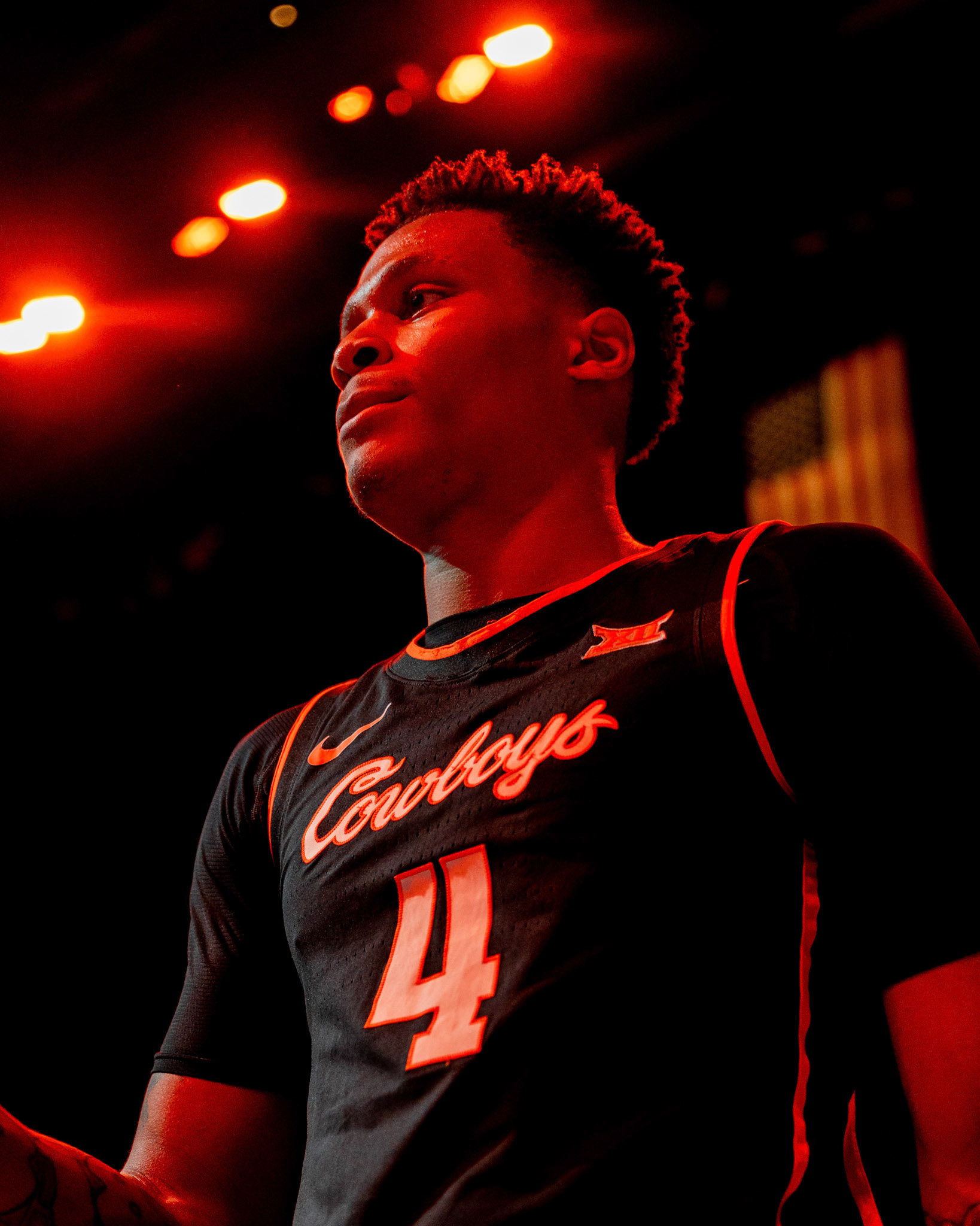 Image Taken at 2026 Phillips 66 Big 12 Men's Basketball Tournament, 11, 03, 2026, T-Mobile Center, Kansas City Missouri. Carson Skidmore/OSU Athletics