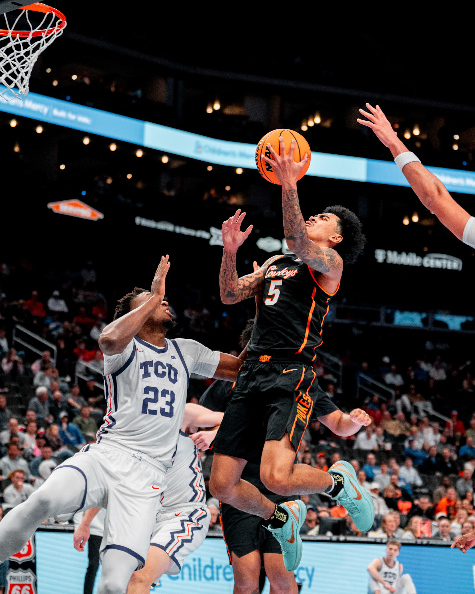 Image Taken at MBB vs TCU (Big 12 Tournamentt, 12, 03, 2026, T-Mobile Center, Kansas City Missouri. Carson Skidmore/OSU Athletics