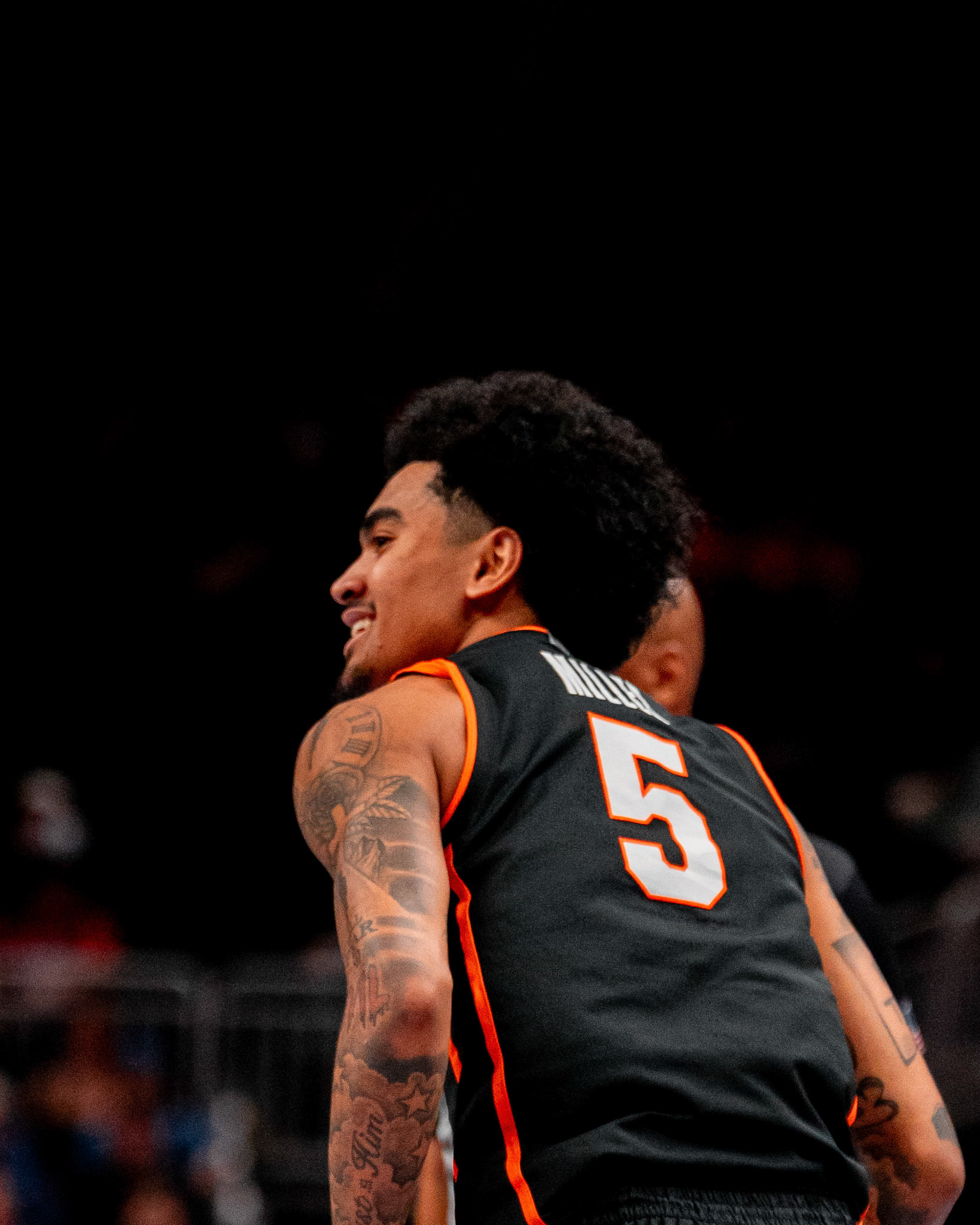 Image Taken at 2026 Phillips 66 Big 12 Men's Basketball Tournament, 11, 03, 2026, T-Mobile Center, Kansas City Missouri. Carson Skidmore/OSU Athletics