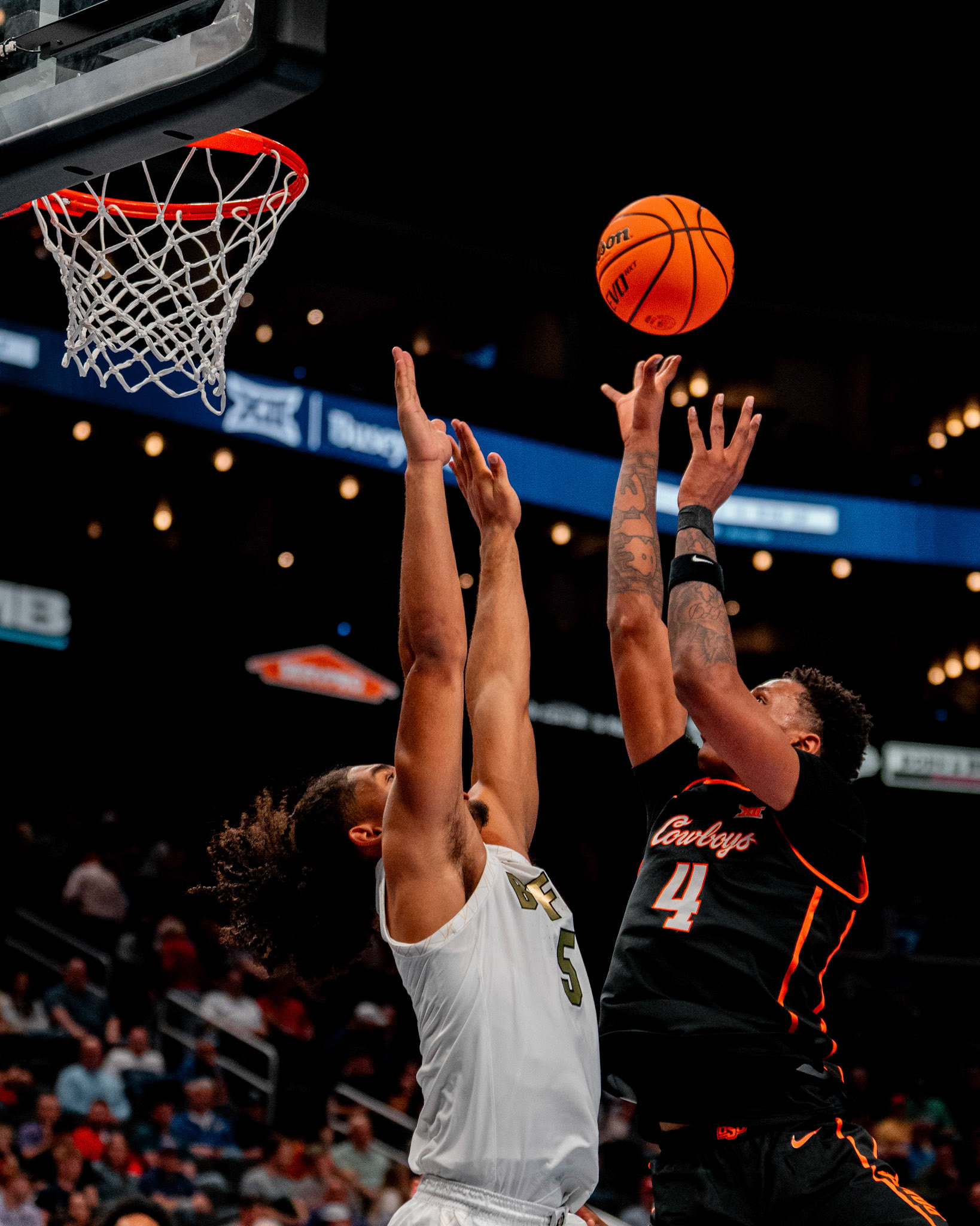 Image Taken at 2026 Phillips 66 Big 12 Men's Basketball Tournament, 11, 03, 2026, T-Mobile Center, Kansas City Missouri. Carson Skidmore/OSU Athletics