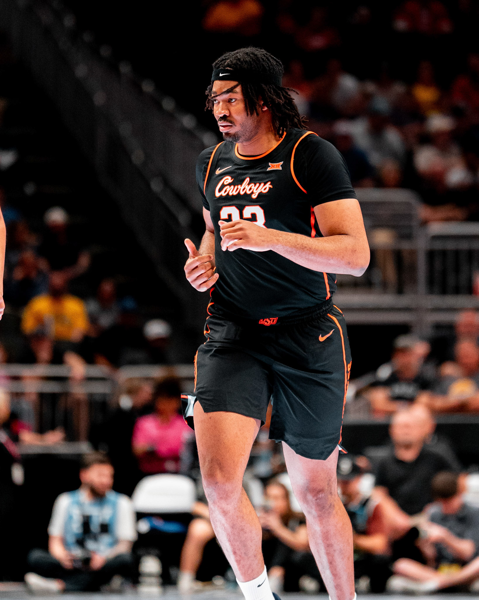 Image Taken at 2026 Phillips 66 Big 12 Men's Basketball Tournament, 11, 03, 2026, T-Mobile Center, Kansas City Missouri. Carson Skidmore/OSU Athletics