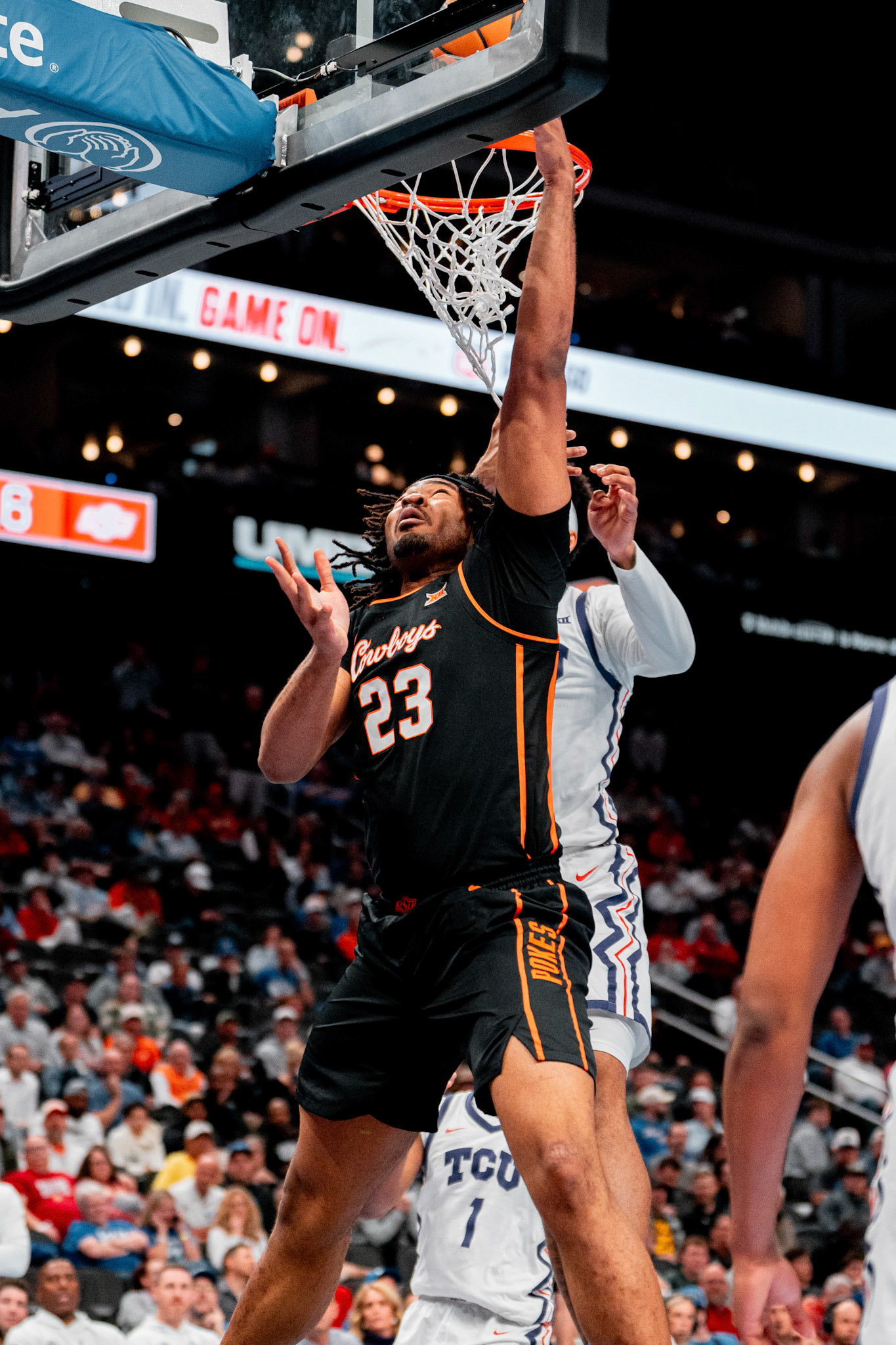 Image Taken at MBB vs TCU (Big 12 Tournamentt, 12, 03, 2026, T-Mobile Center, Kansas City Missouri. Carson Skidmore/OSU Athletics