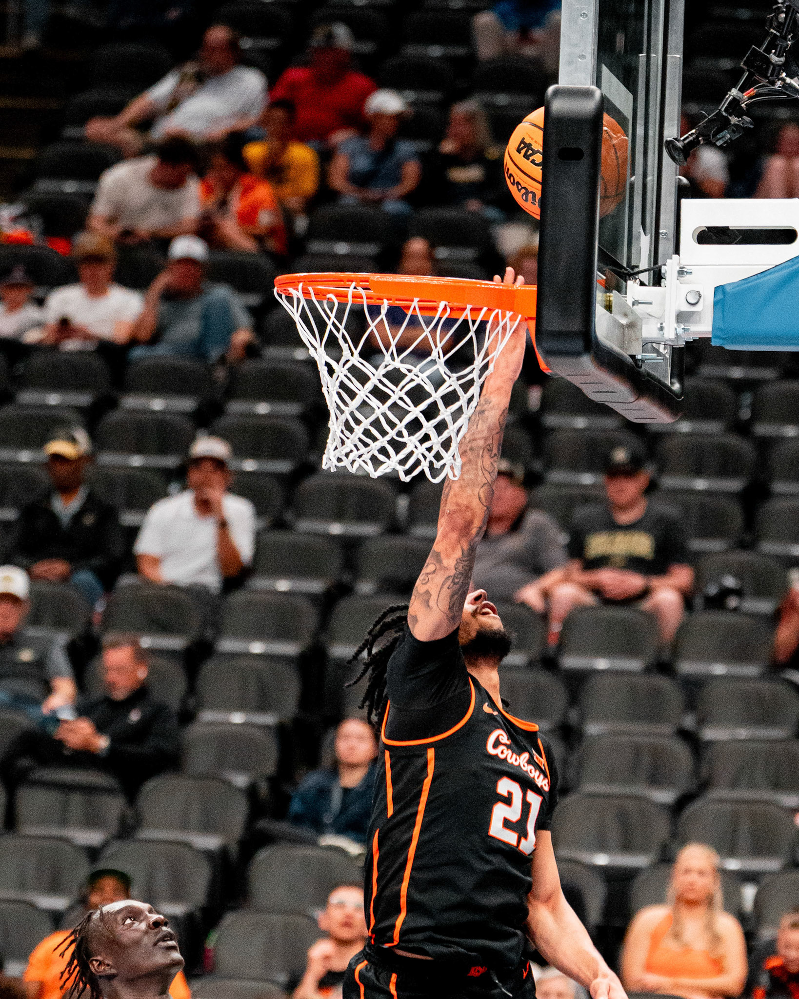 Image Taken at 2026 Phillips 66 Big 12 Men's Basketball Tournament, 11, 03, 2026, T-Mobile Center, Kansas City Missouri. Carson Skidmore/OSU Athletics