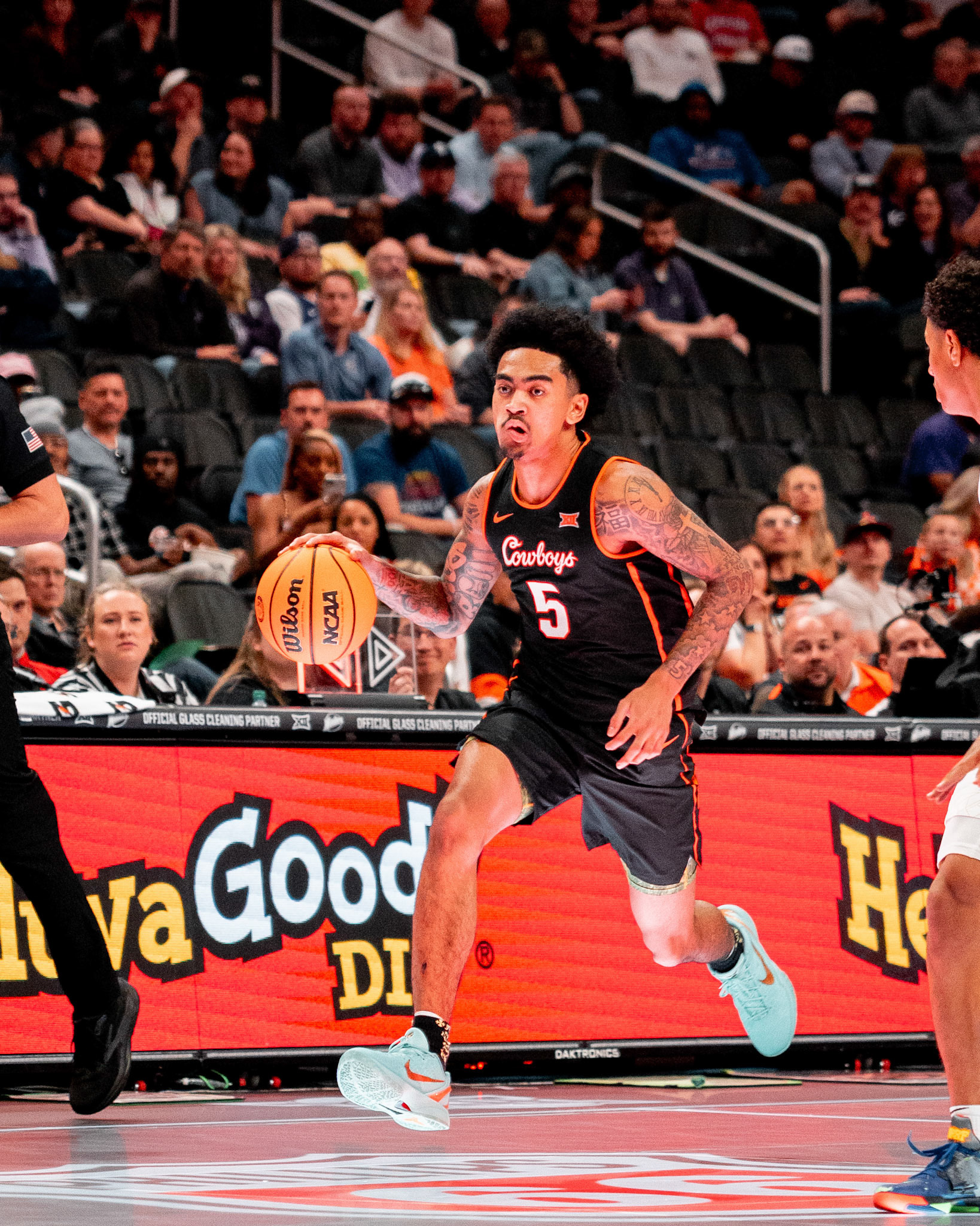 Image Taken at 2026 Phillips 66 Big 12 Men's Basketball Tournament, 11, 03, 2026, T-Mobile Center, Kansas City Missouri. Carson Skidmore/OSU Athletics