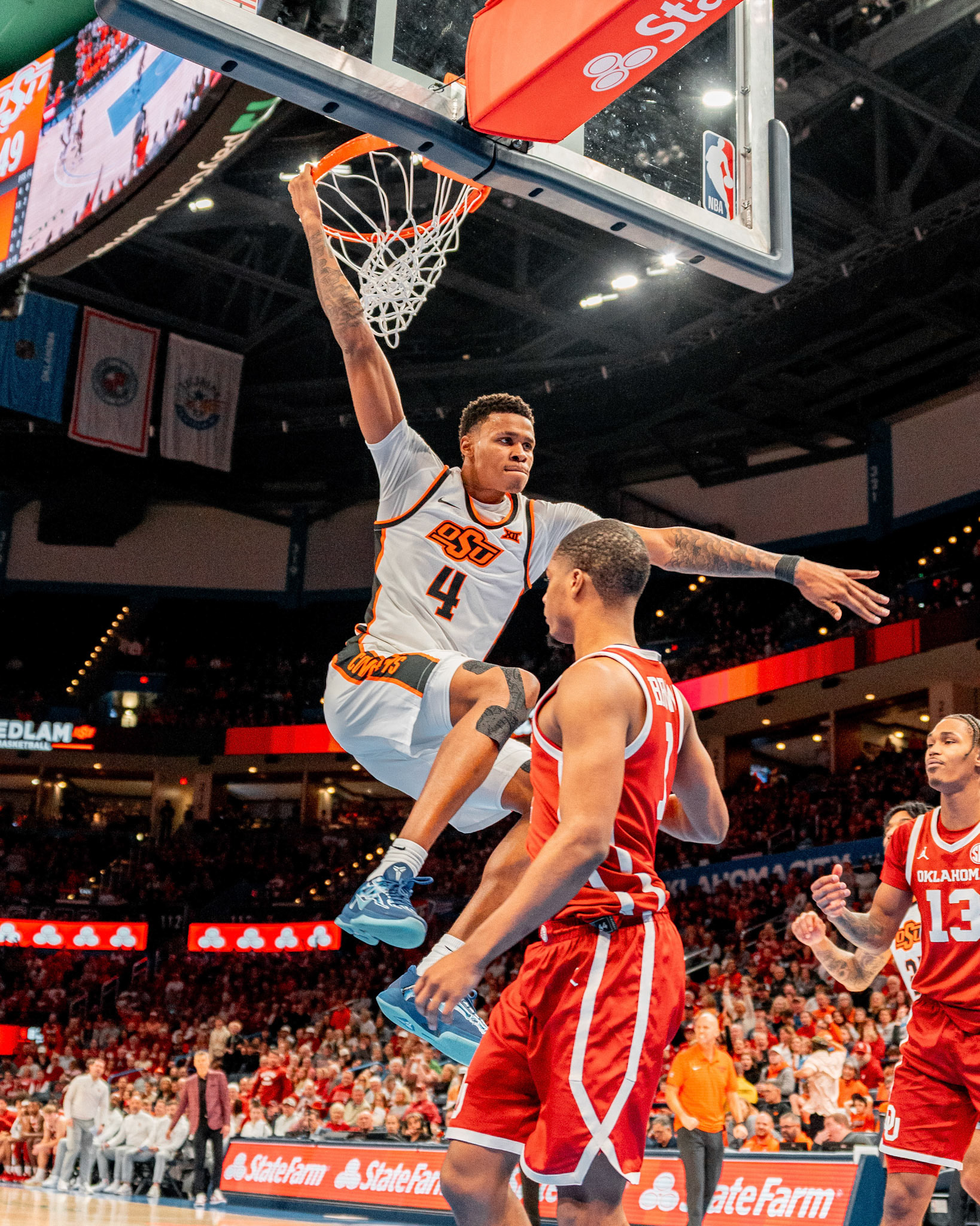 Image Taken at OkState vs Oklahoma, 13, 12, 2025, Paycom Center, Oklahoma City Oklahoma. Carson Skidmore/OSU Athletics