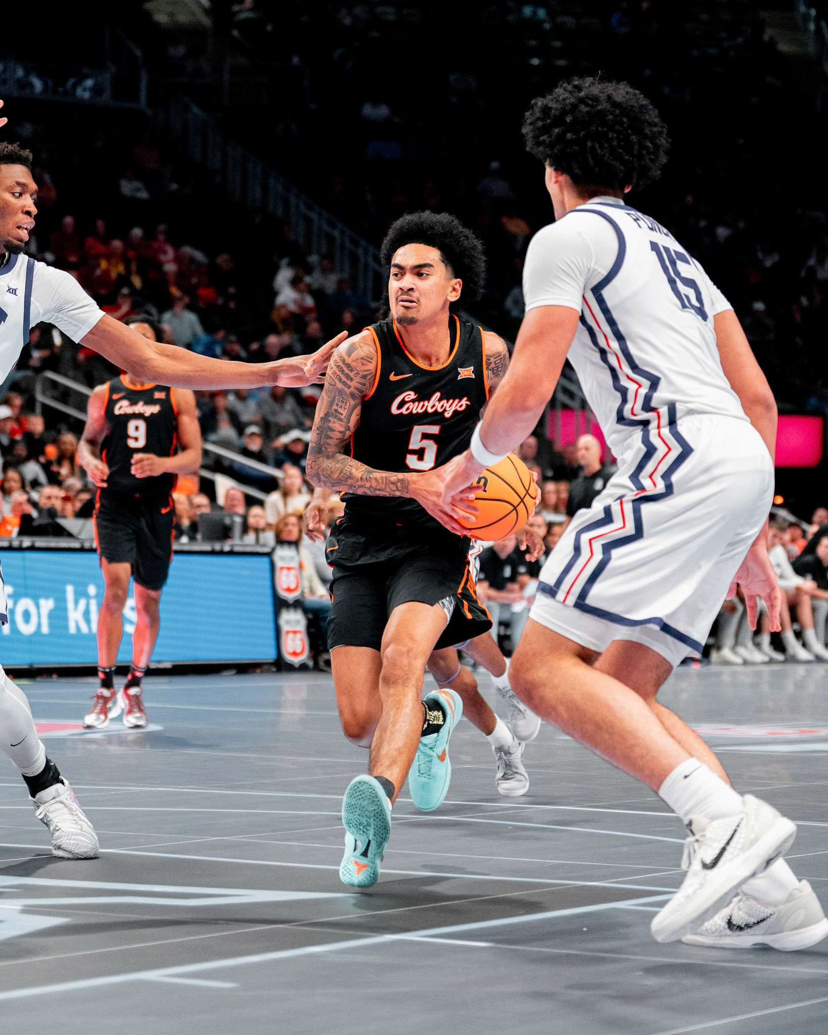 Image Taken at MBB vs TCU (Big 12 Tournamentt, 12, 03, 2026, T-Mobile Center, Kansas City Missouri. Carson Skidmore/OSU Athletics