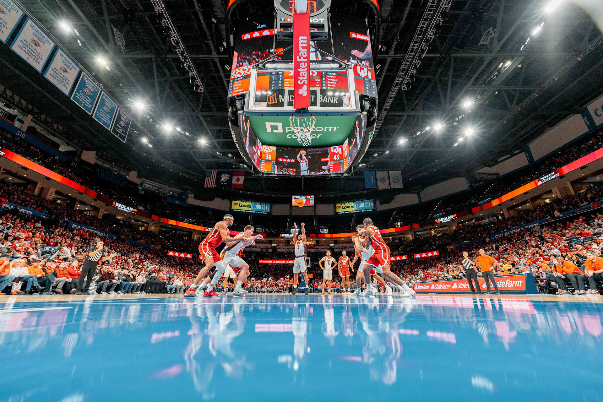 Image Taken at OkState vs Oklahoma, 13, 12, 2025, Paycom Center, Oklahoma City Oklahoma. Carson Skidmore/OSU Athletics