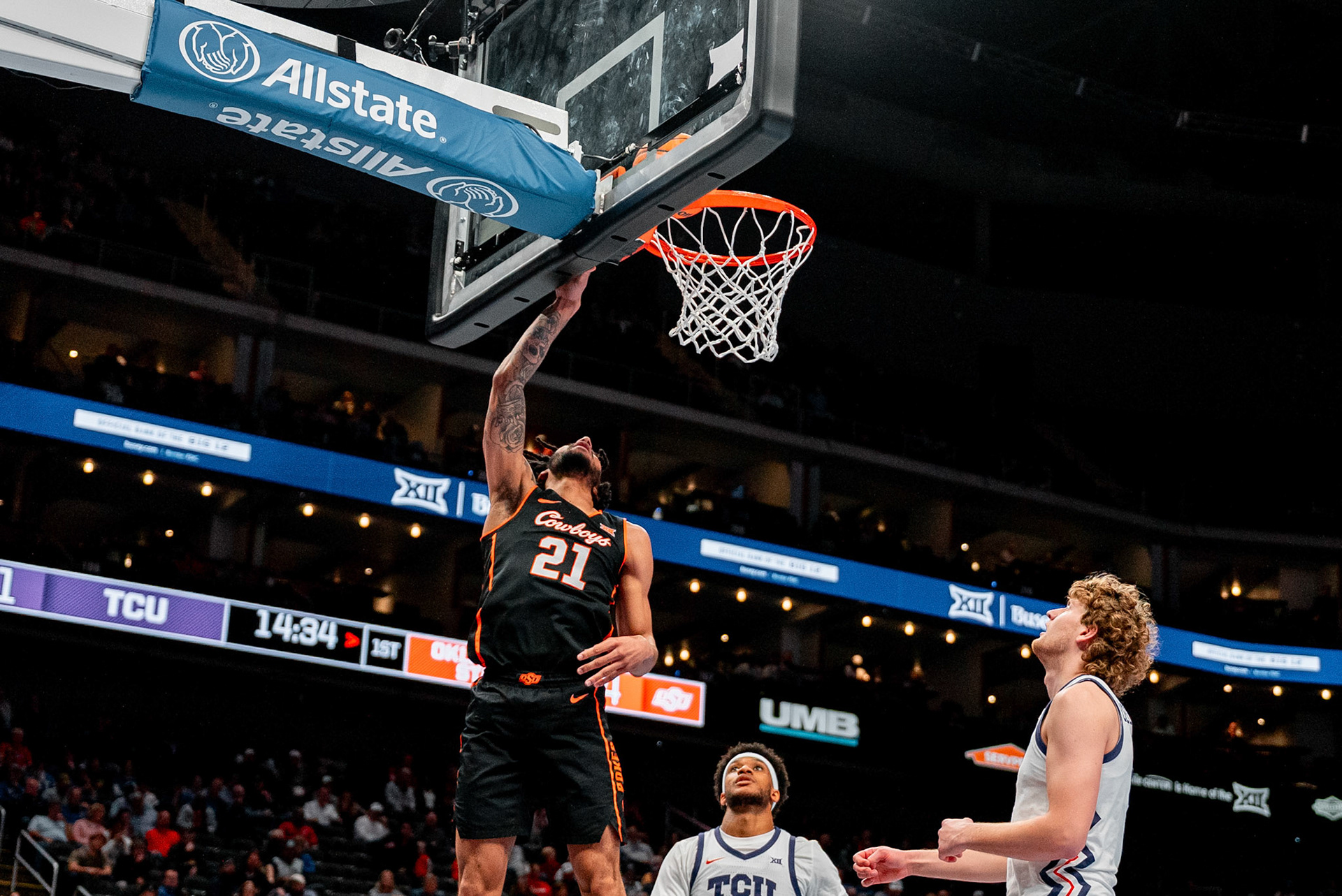 Image Taken at MBB vs TCU (Big 12 Tournamentt, 12, 03, 2026, T-Mobile Center, Kansas City Missouri. Carson Skidmore/OSU Athletics