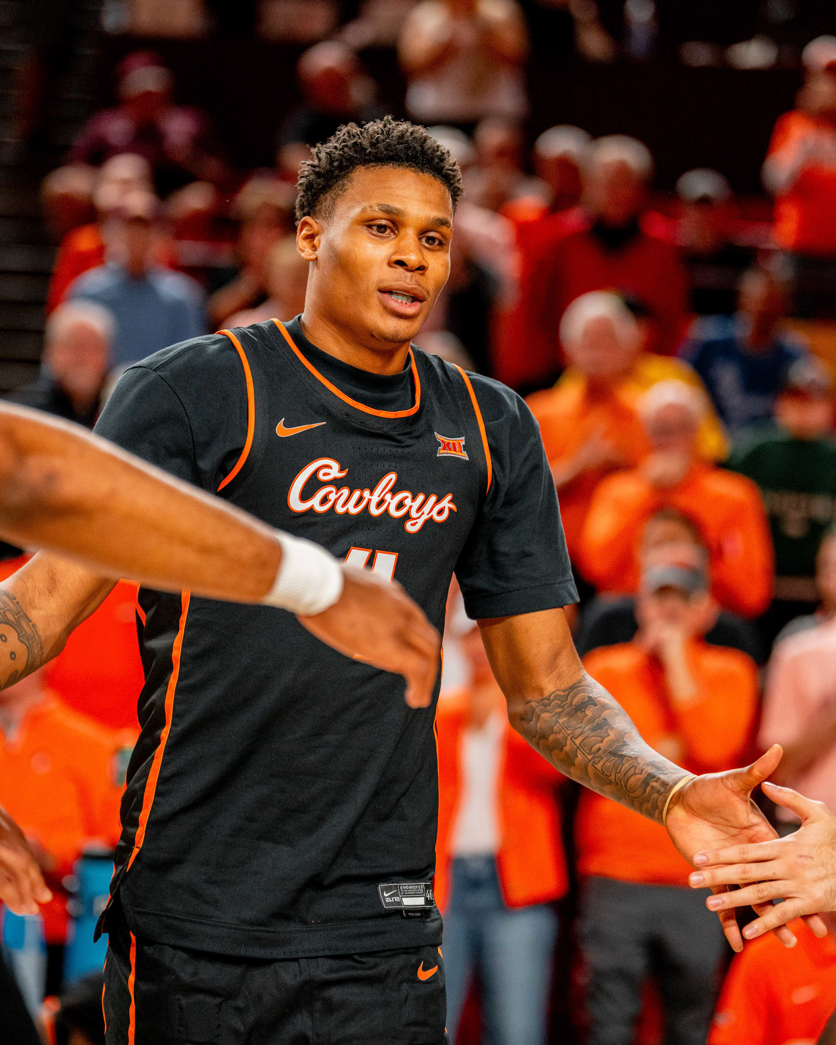 Image Taken at Oklahoma State Mens Basketball at Arizona State University, 10, 02, 2026, Desert Financial Arena, Tempe, Arizona. Carson Skidmore/OSU Athletics