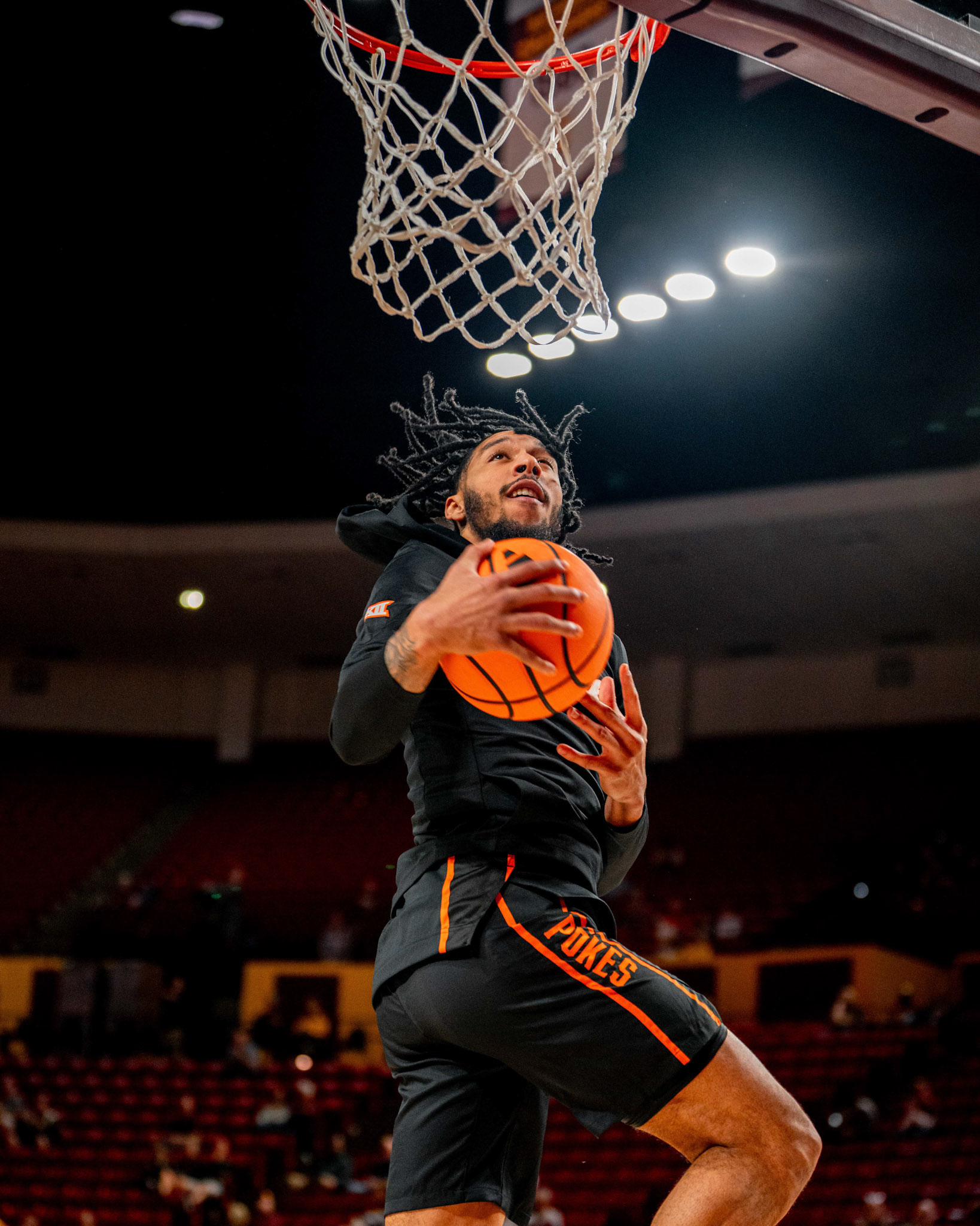 Image Taken at Oklahoma State Mens Basketball at Arizona State University, 10, 02, 2026, Desert Financial Arena, Tempe, Arizona. Carson Skidmore/OSU Athletics