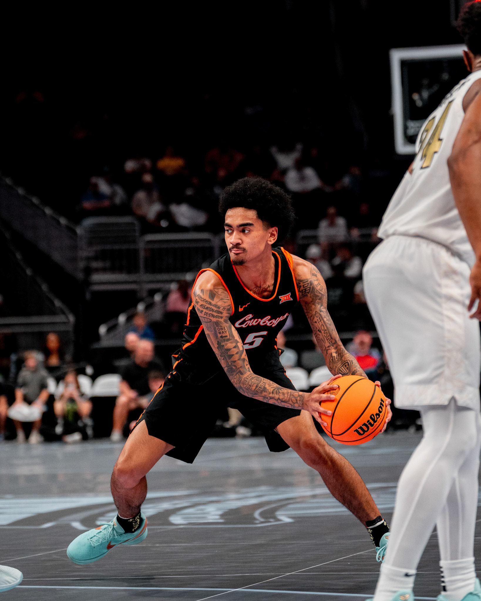 Image Taken at 2026 Phillips 66 Big 12 Men's Basketball Tournament, 11, 03, 2026, T-Mobile Center, Kansas City Missouri. Carson Skidmore/OSU Athletics