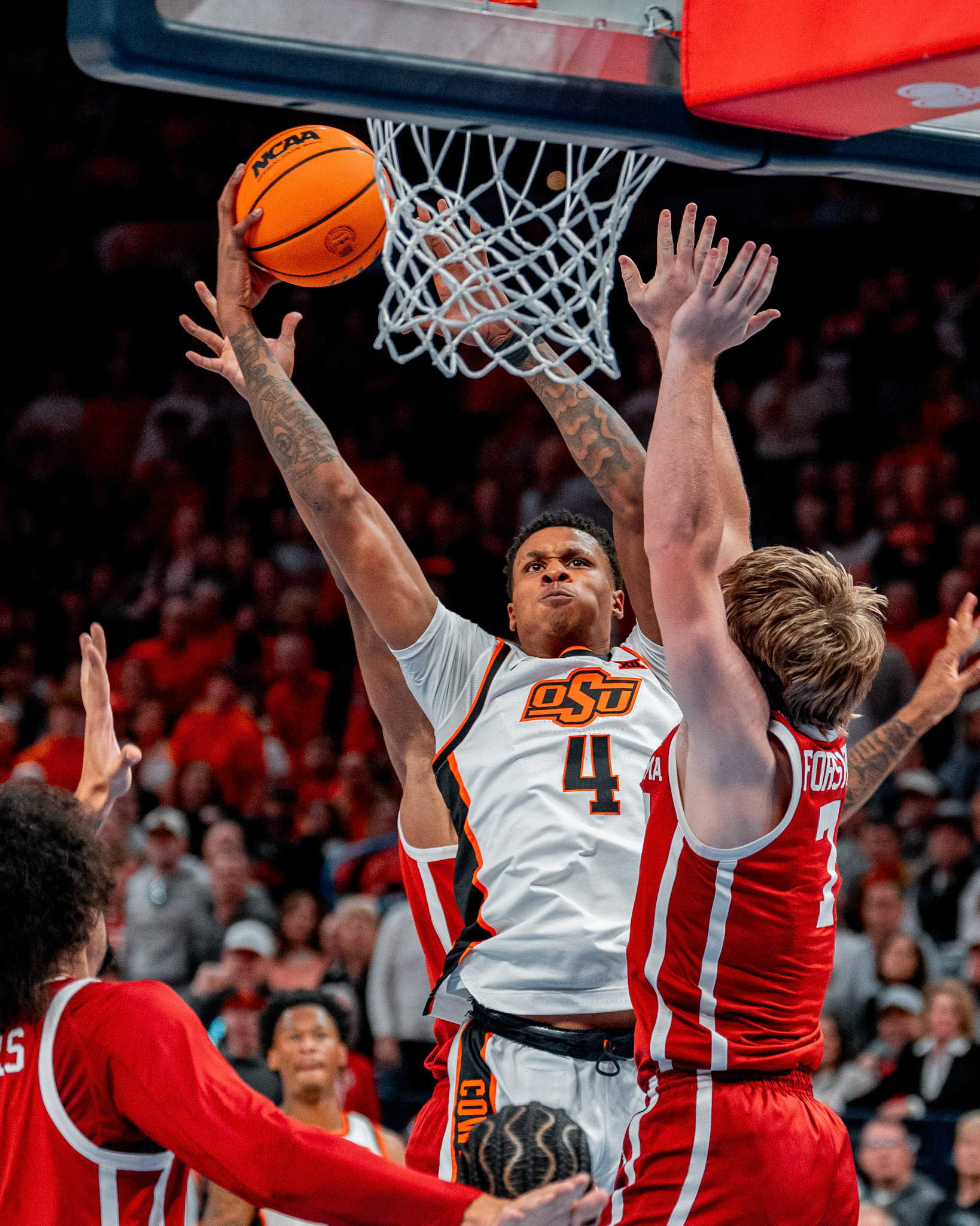 Image Taken at OkState vs Oklahoma, 13, 12, 2025, Paycom Center, Oklahoma City Oklahoma. Carson Skidmore/OSU Athletics